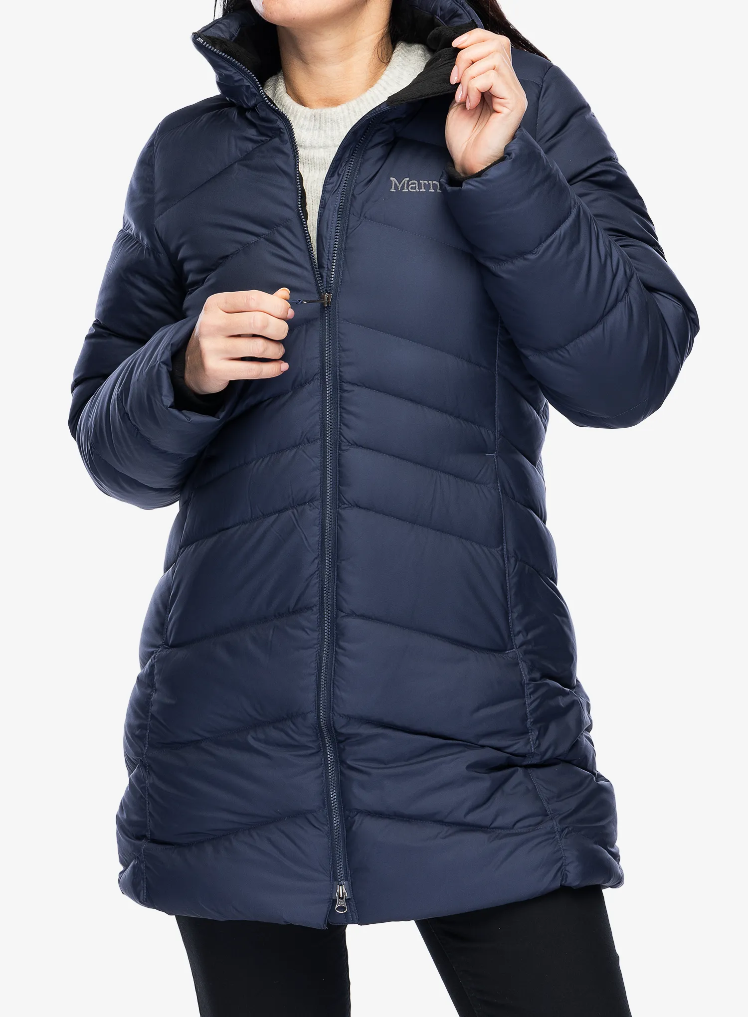 Dámský péřový kabát Marmot Montreal Coat - midnight navy/navy