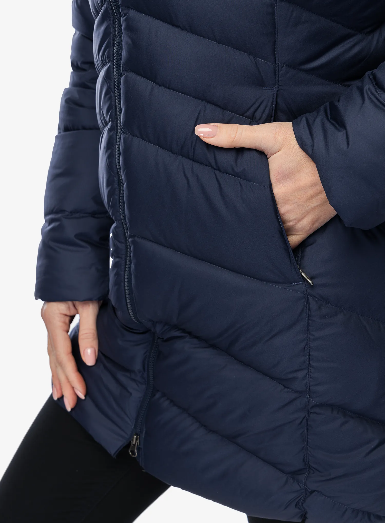 Dámský péřový kabát Marmot Montreal Coat - midnight navy/navy