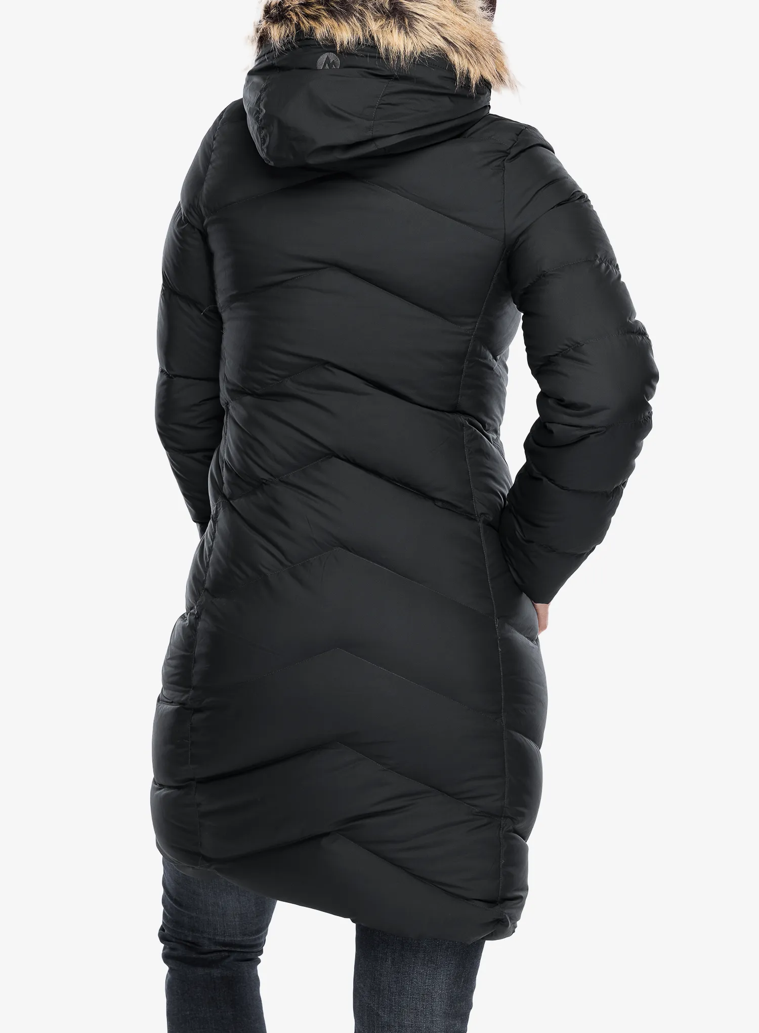 Dámský péřový kabát Marmot Montreaux Coat - black/black