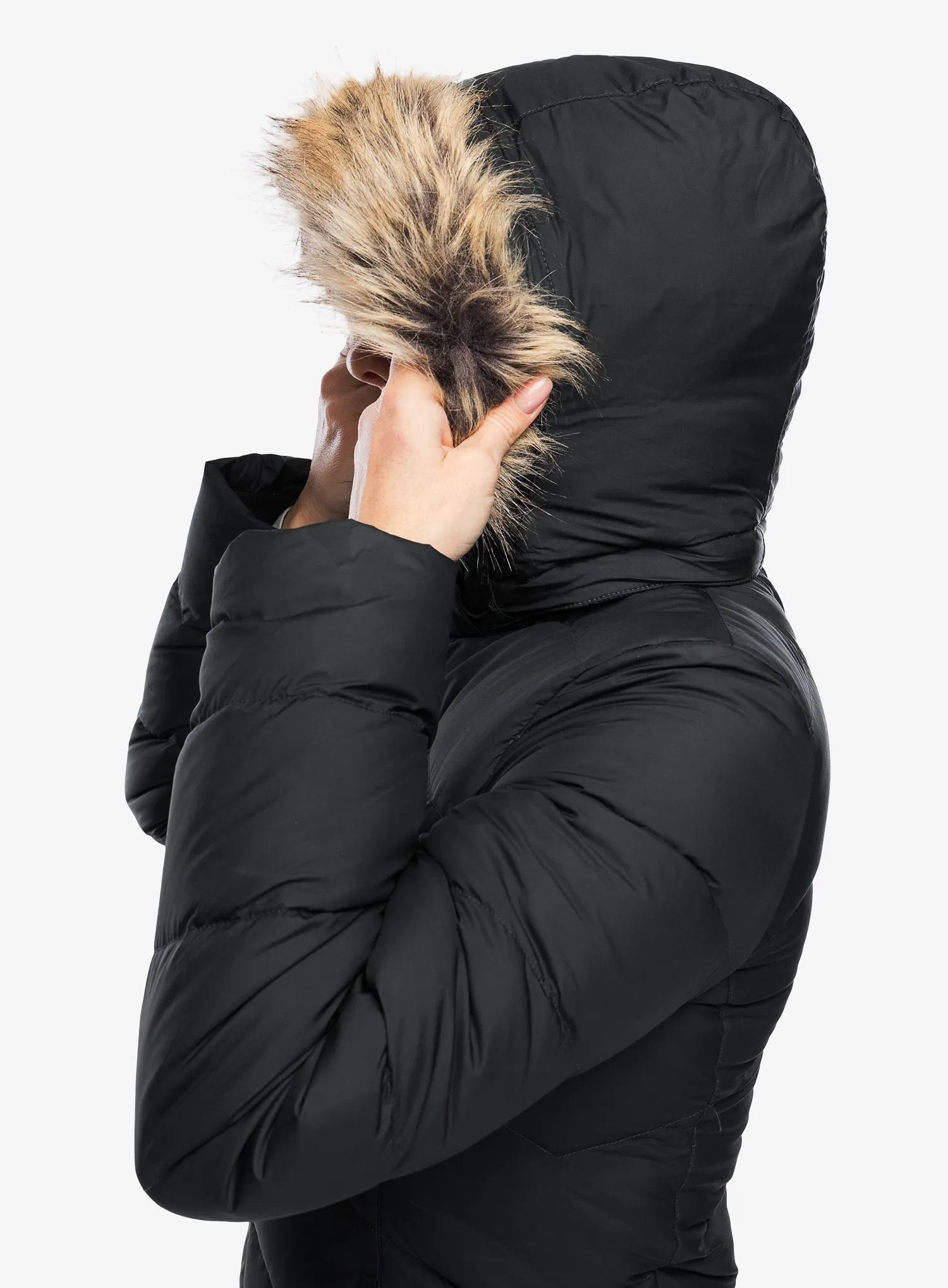Dámský péřový kabát Marmot Montreaux Coat - black/black