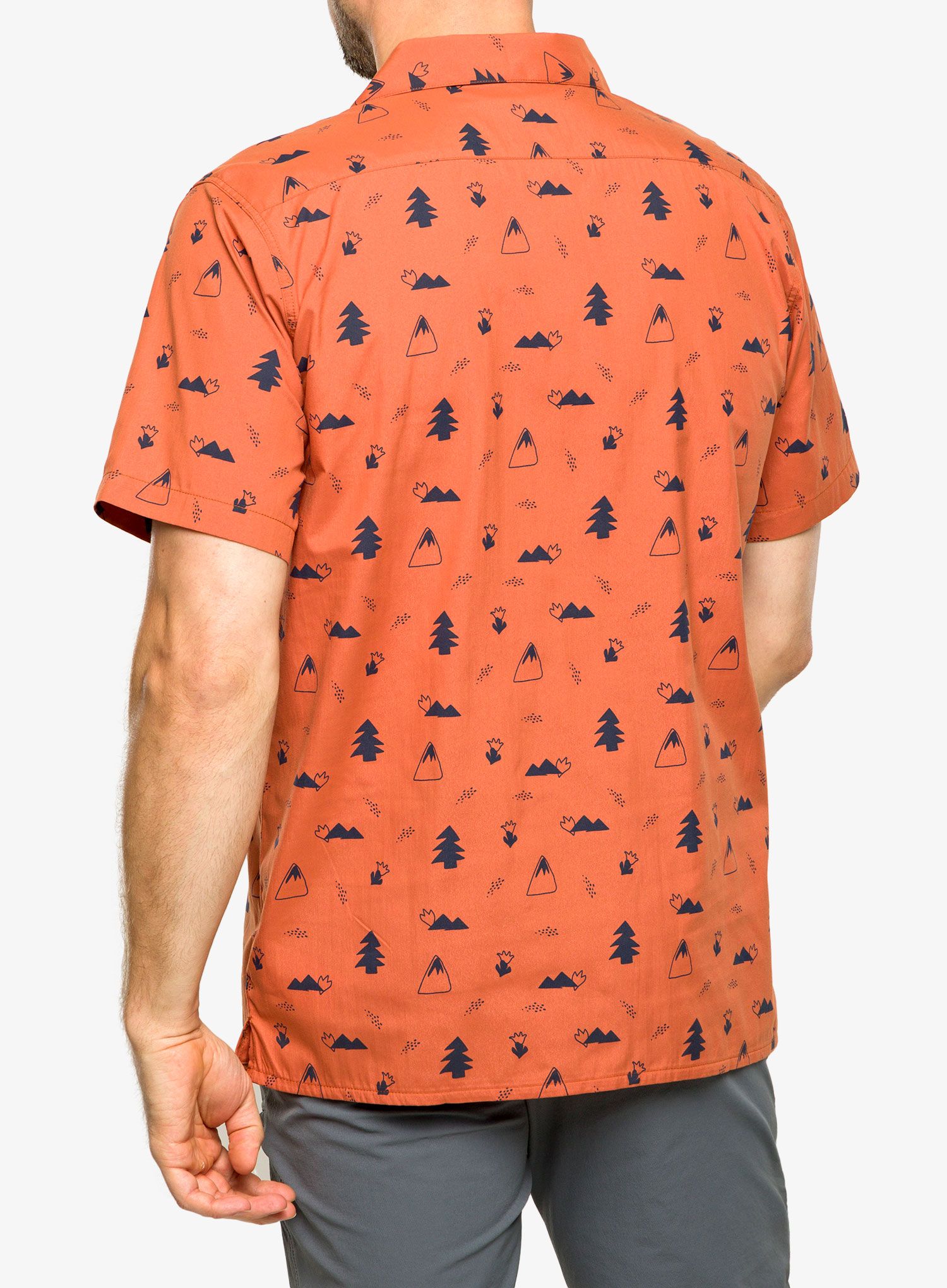 Košile Marmot Muir Camp Novelty SS - auburn/arctic navy