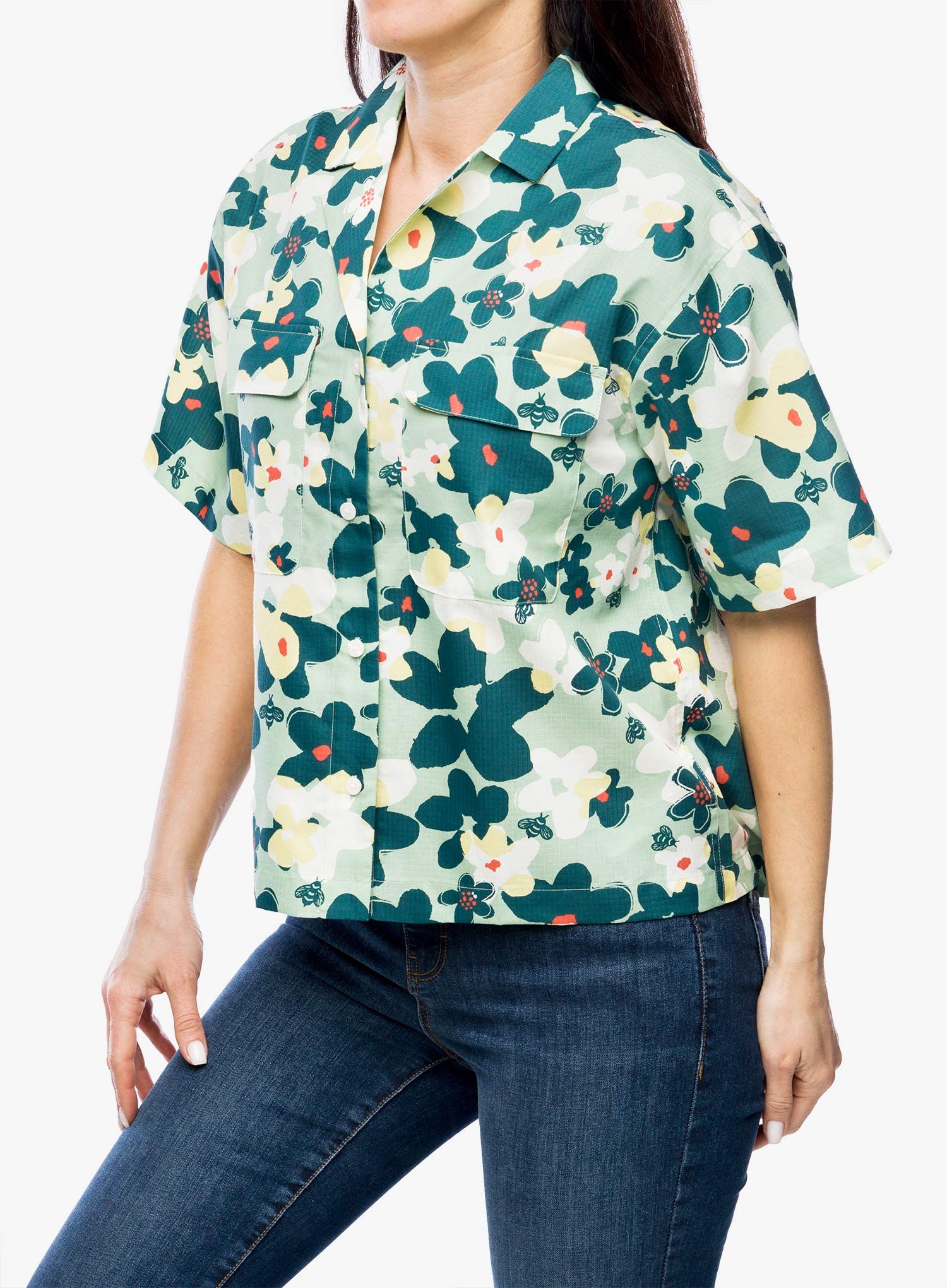 Košile dámská Marmot Muir Camp Novelty S/S - frosty green
