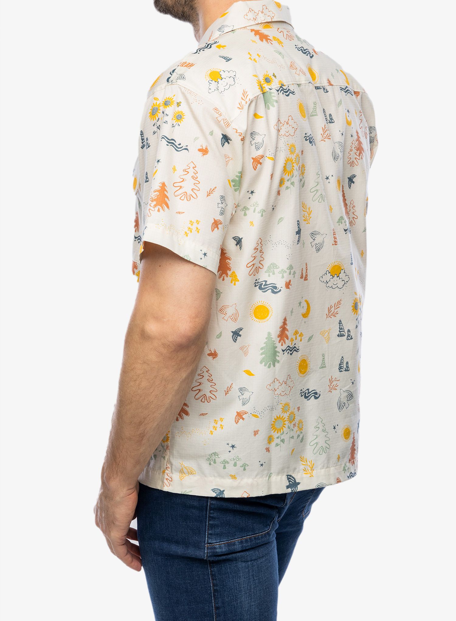 Košile Marmot Muir Camp Novelty S/S - papyrus trail mix