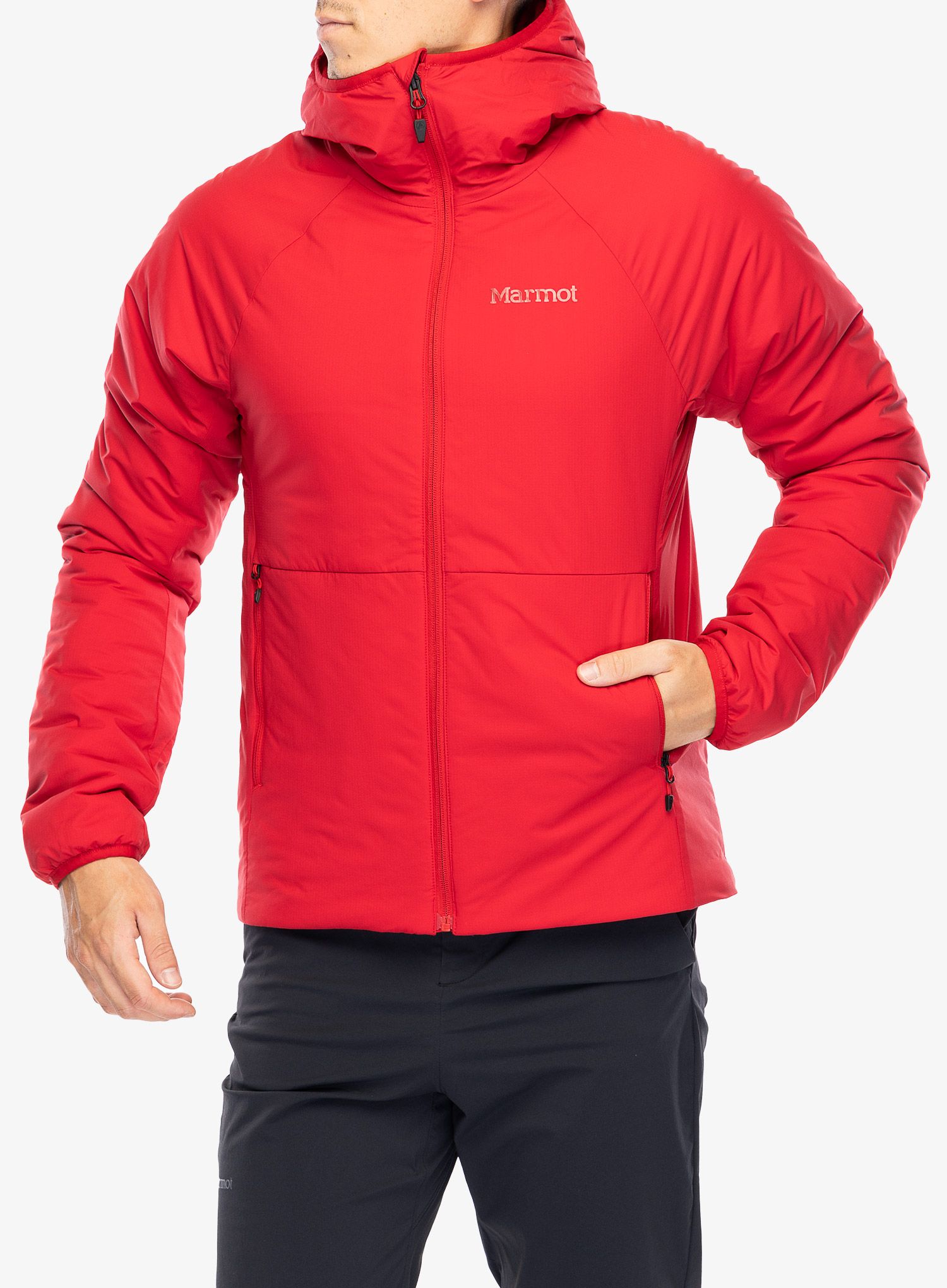 Zateplená bunda Marmot Novus Hoody - team red