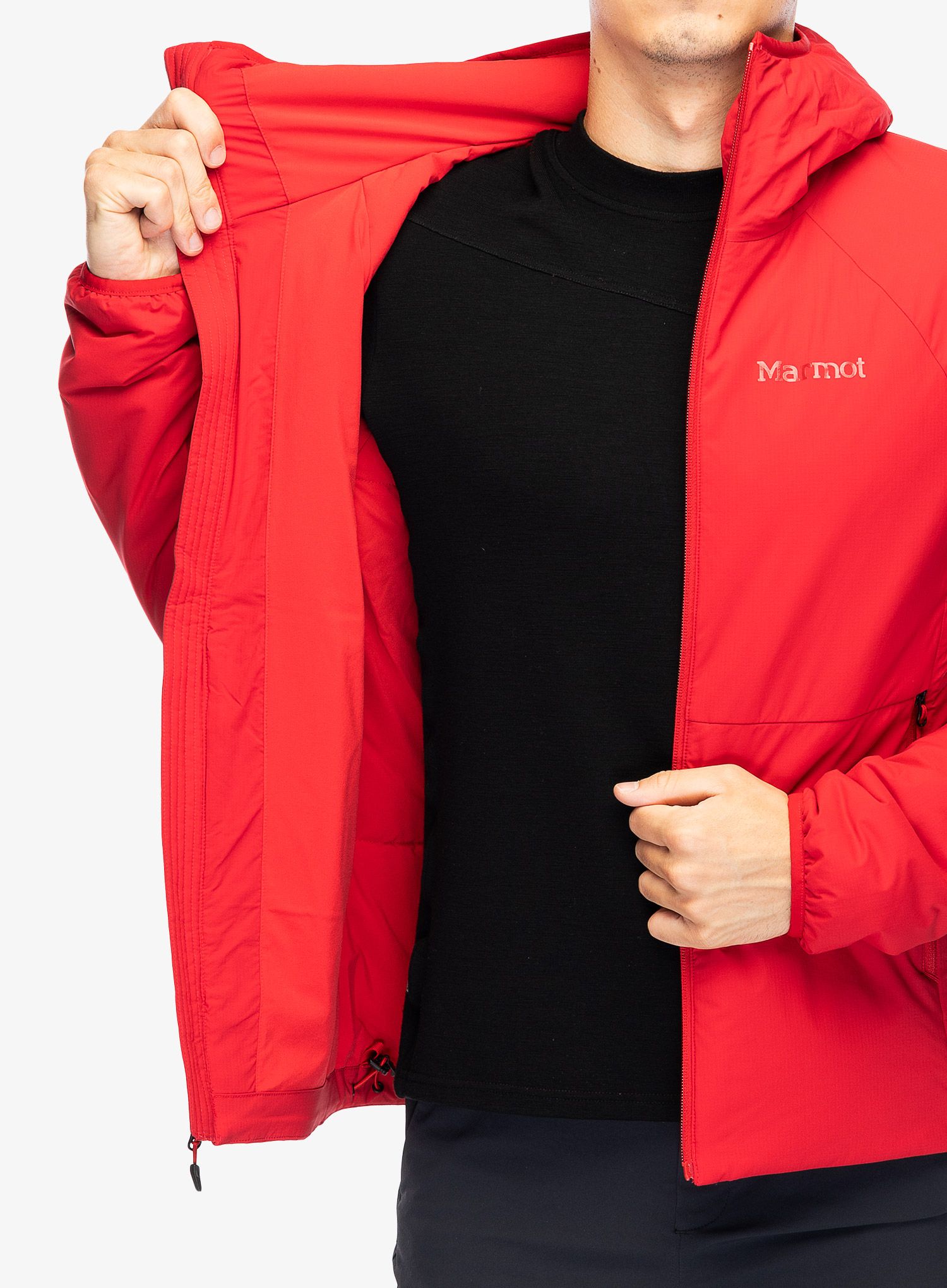 Zateplená bunda Marmot Novus Hoody - team red