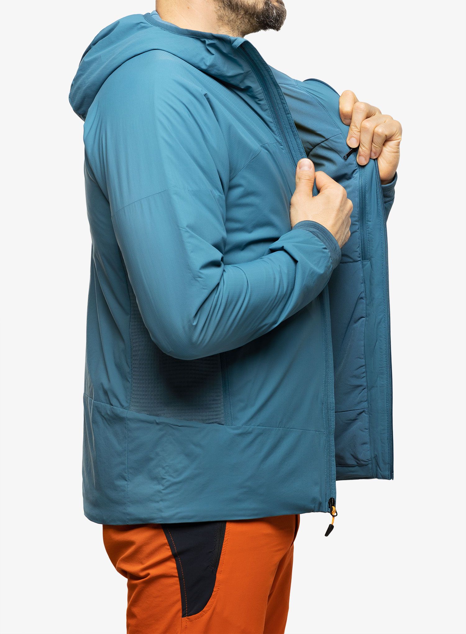 Zateplená bunda Marmot Novus LT Hybrid Hoody - dusty teal