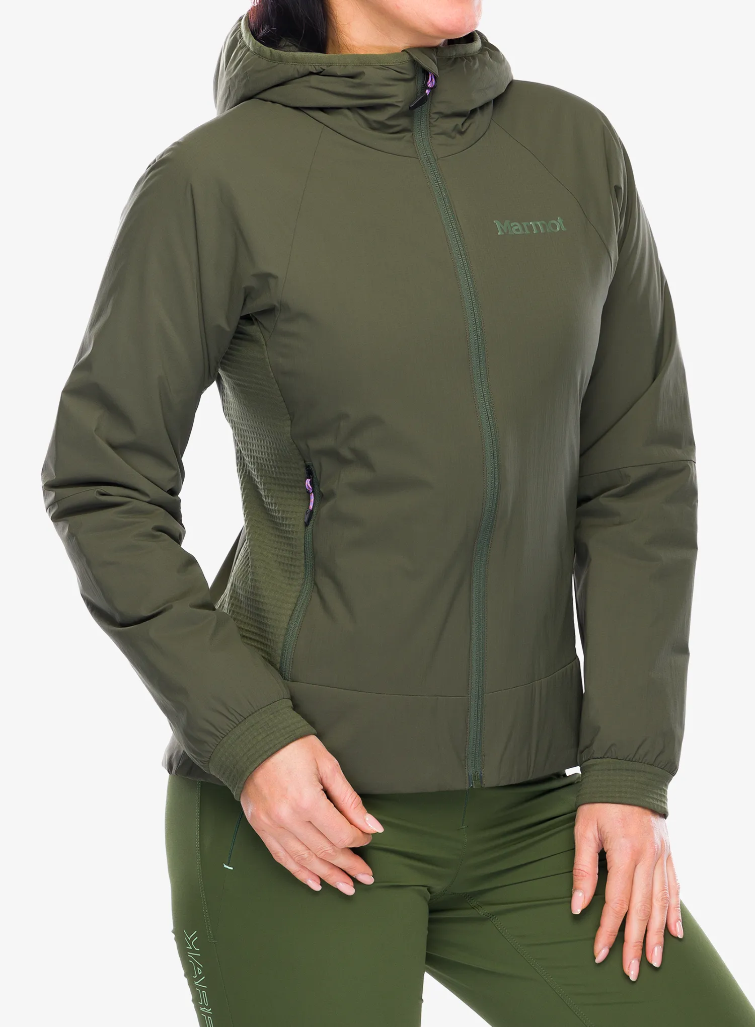 Dámská hybridní bunda Marmot Novus LT Hybrid Hoody - nori