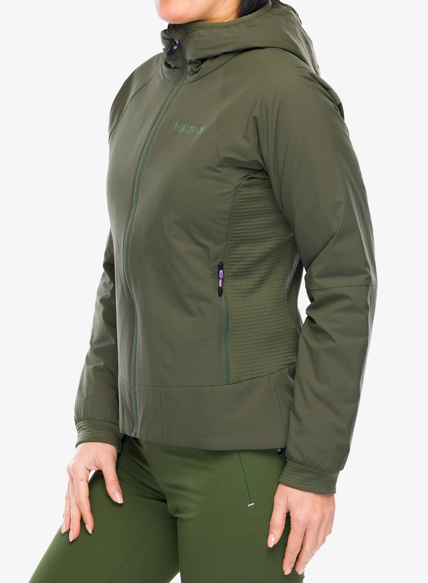 Dámská hybridní bunda Marmot Novus LT Hybrid Hoody - nori