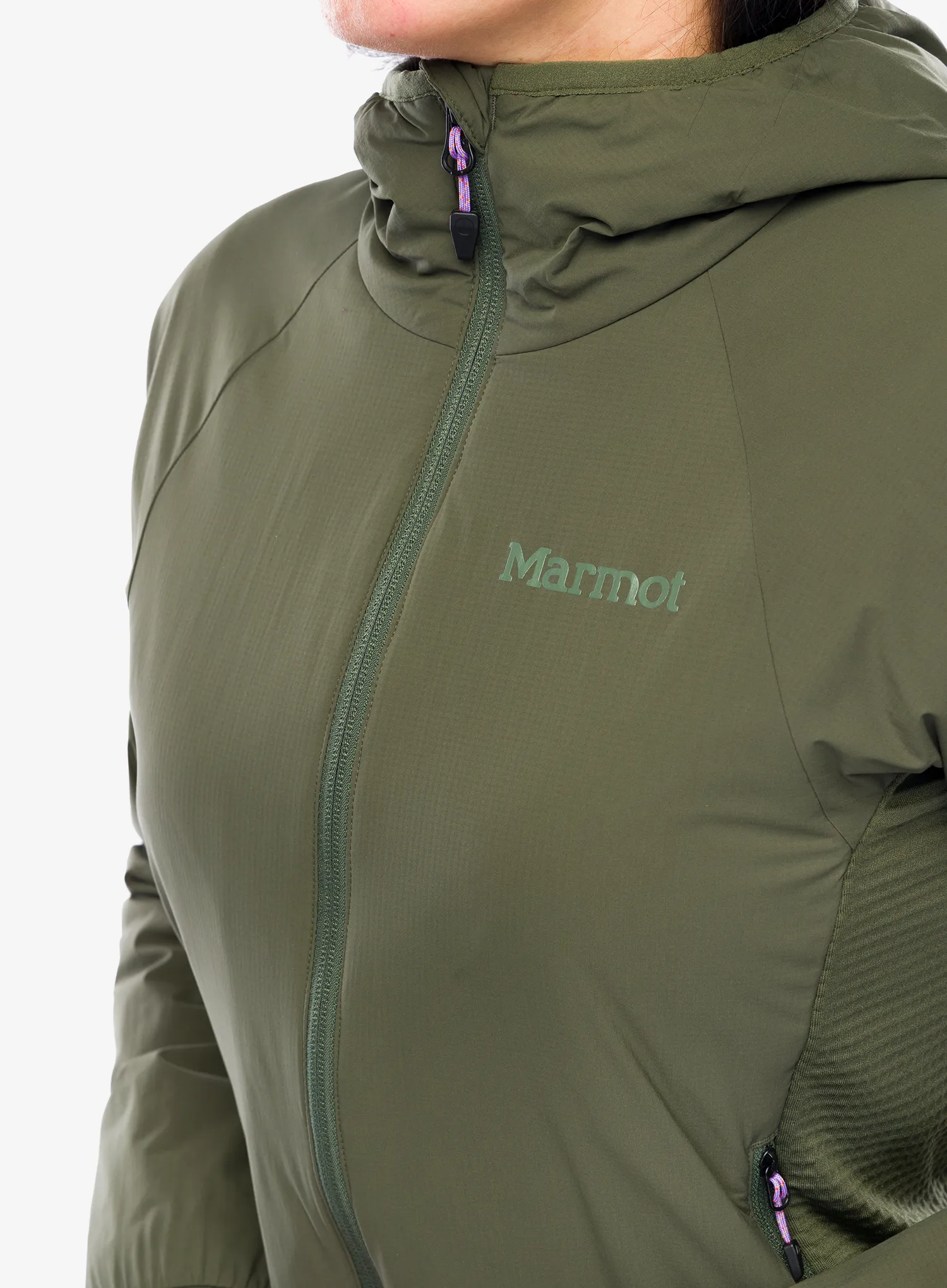 Dámská hybridní bunda Marmot Novus LT Hybrid Hoody - nori