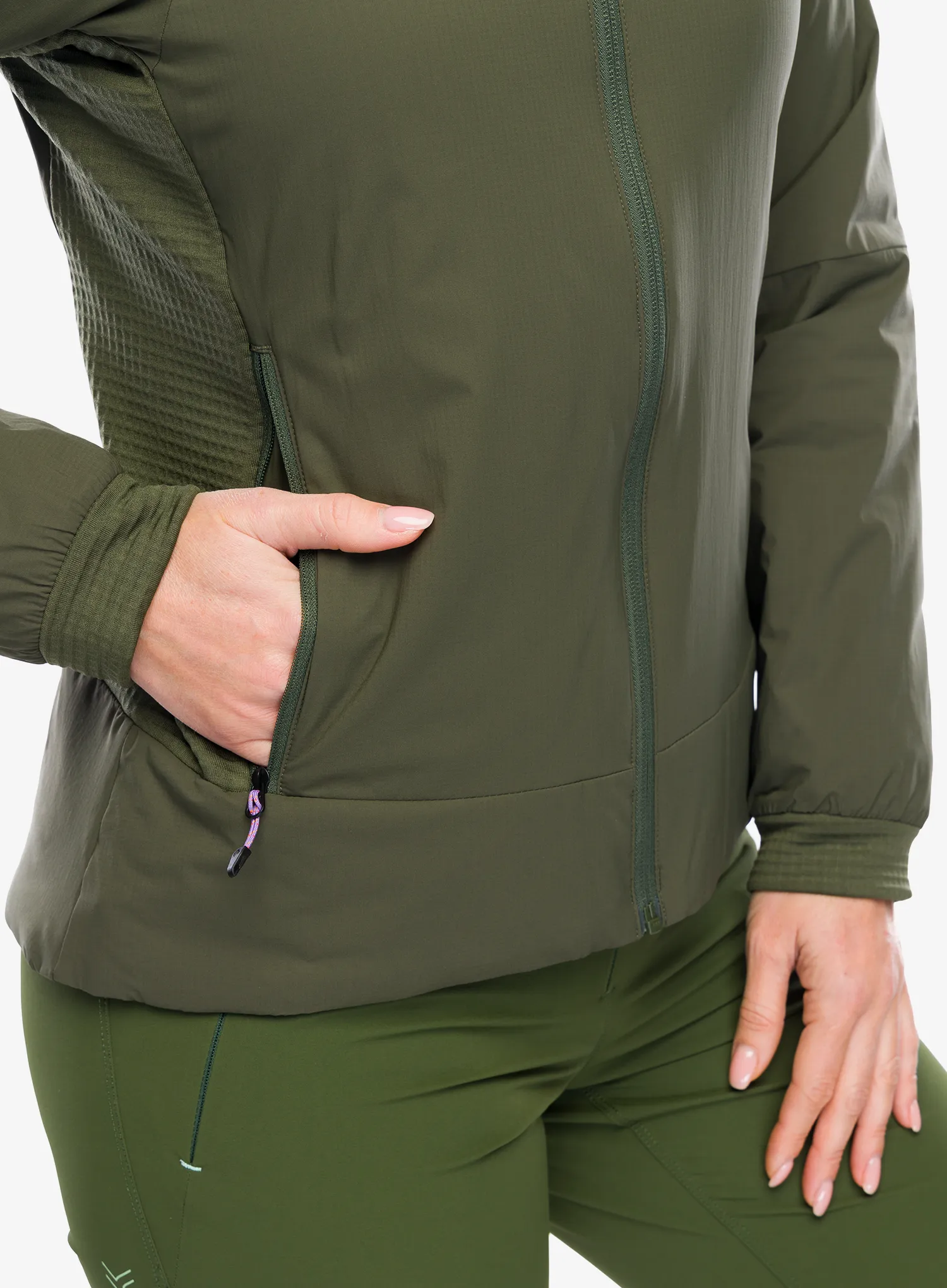 Dámská hybridní bunda Marmot Novus LT Hybrid Hoody - nori