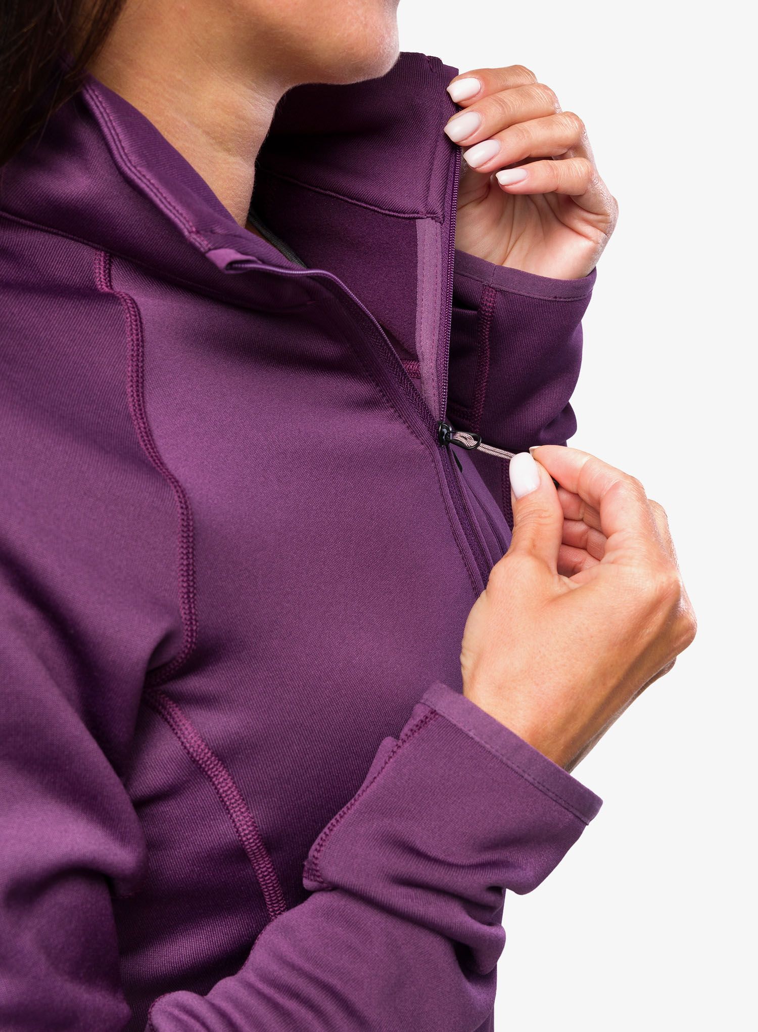 Fleece mikina dámská Marmot Olden Polartec 1/2 Zip - purple fig