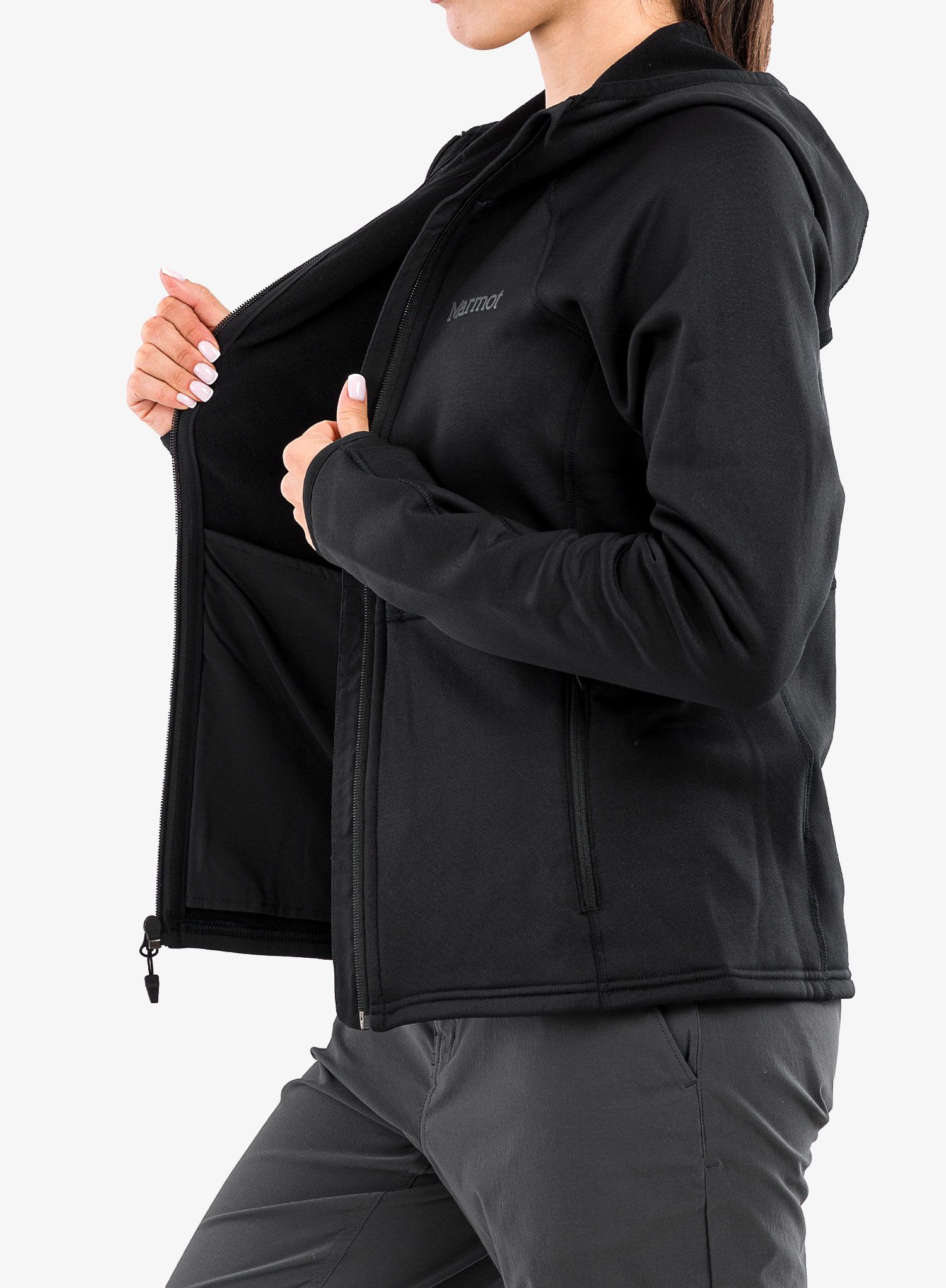 Dámská fleecová mikina Marmot Olden Polartec Hoody - black