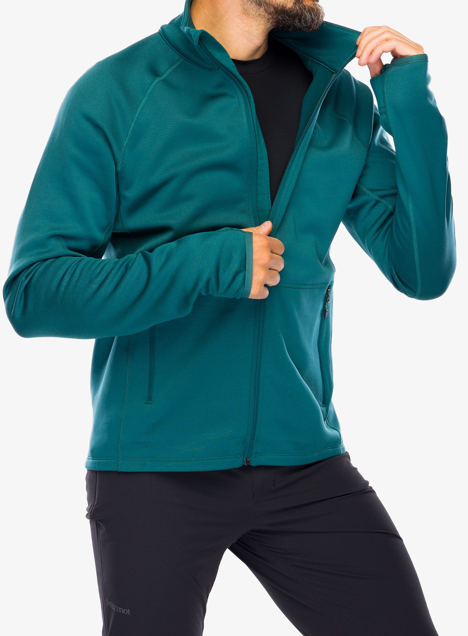 Rozepínací mikina Marmot Olden Polartec Jacket - dark jungle