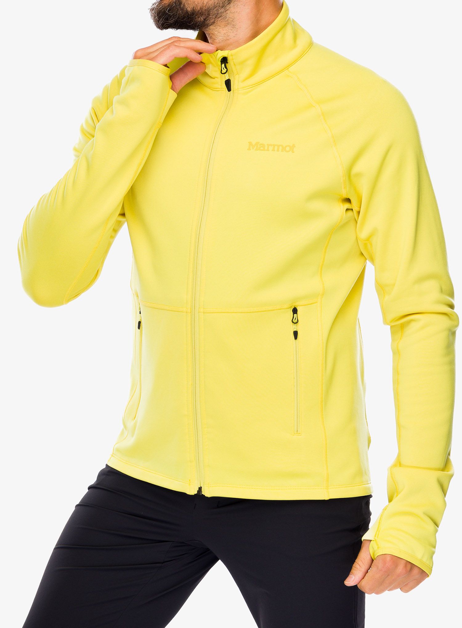 Mikina bez kapuce Marmot Olden Polartec Jacket - limelight