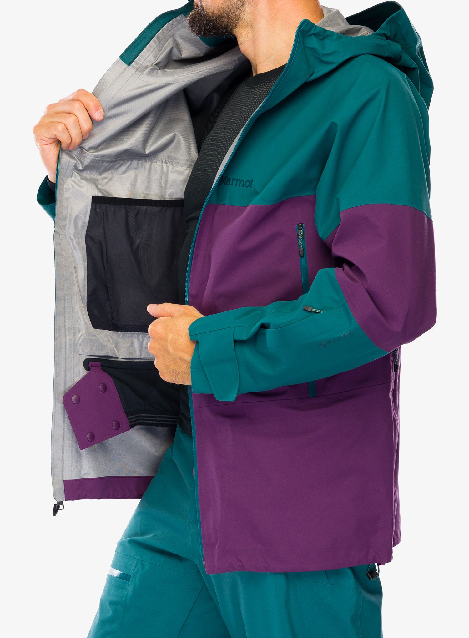 Lyžařská bunda Marmot Orion GORE-TEX Jacket - dark jungle/purple fig