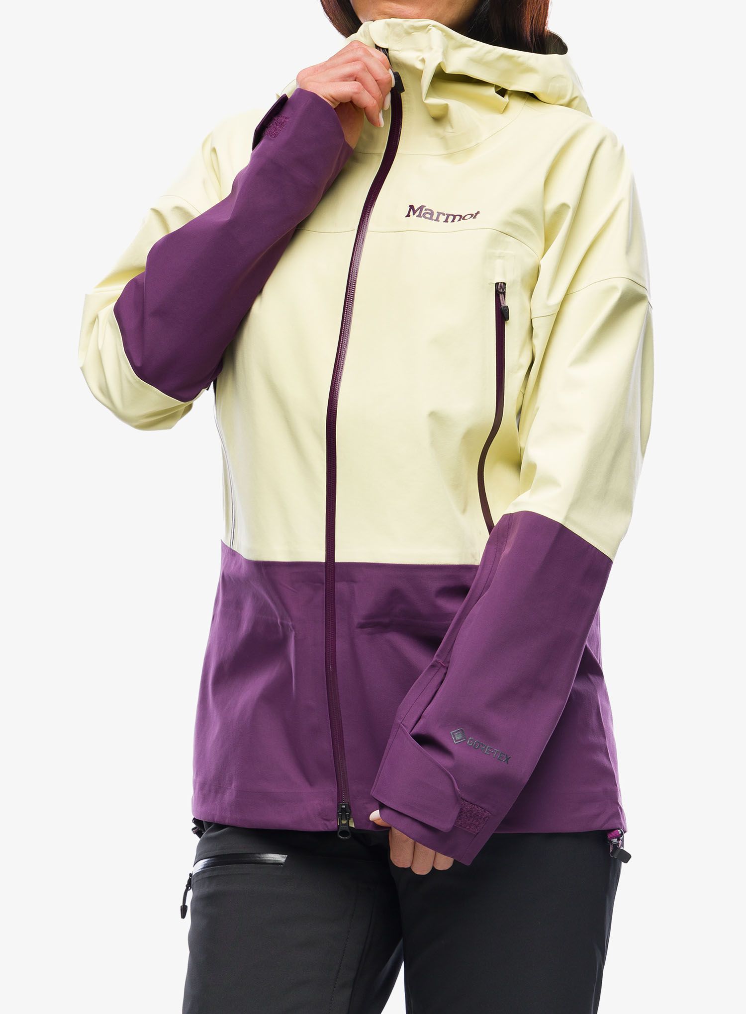 Dámská lyžařská bunda Marmot Orion GORE-TEX Jacket - wheat/purple fig