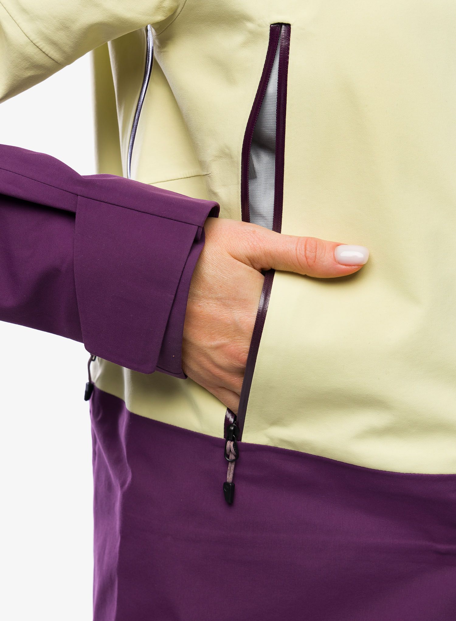 Dámská lyžařská bunda Marmot Orion GORE-TEX Jacket - wheat/purple fig