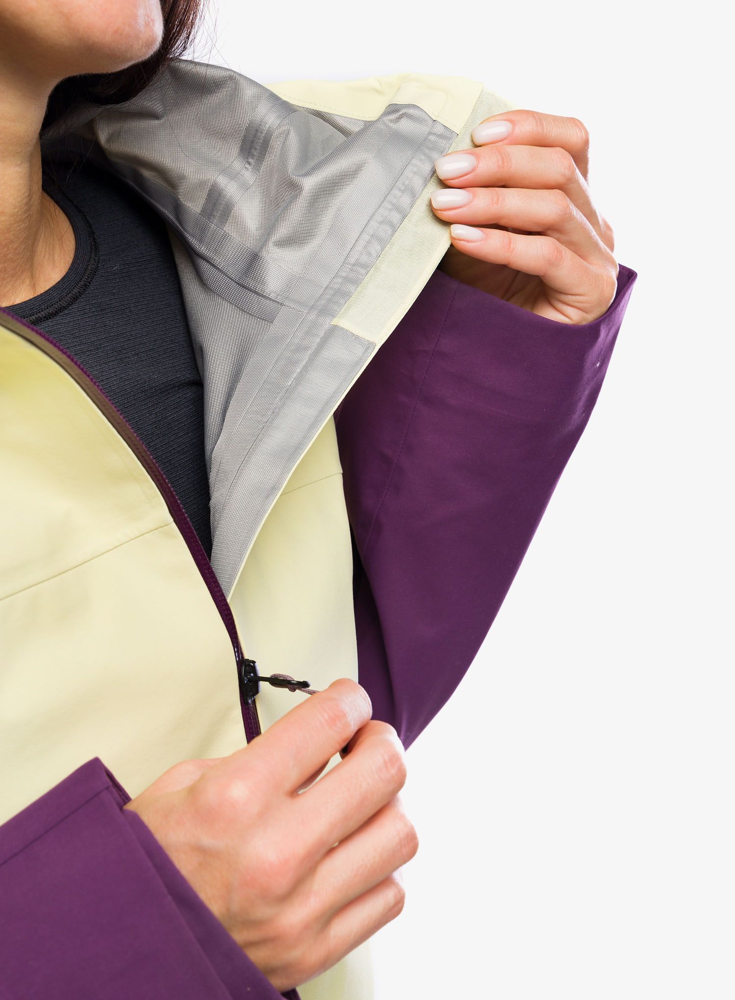 Dámská lyžařská bunda Marmot Orion GORE-TEX Jacket - wheat/purple fig