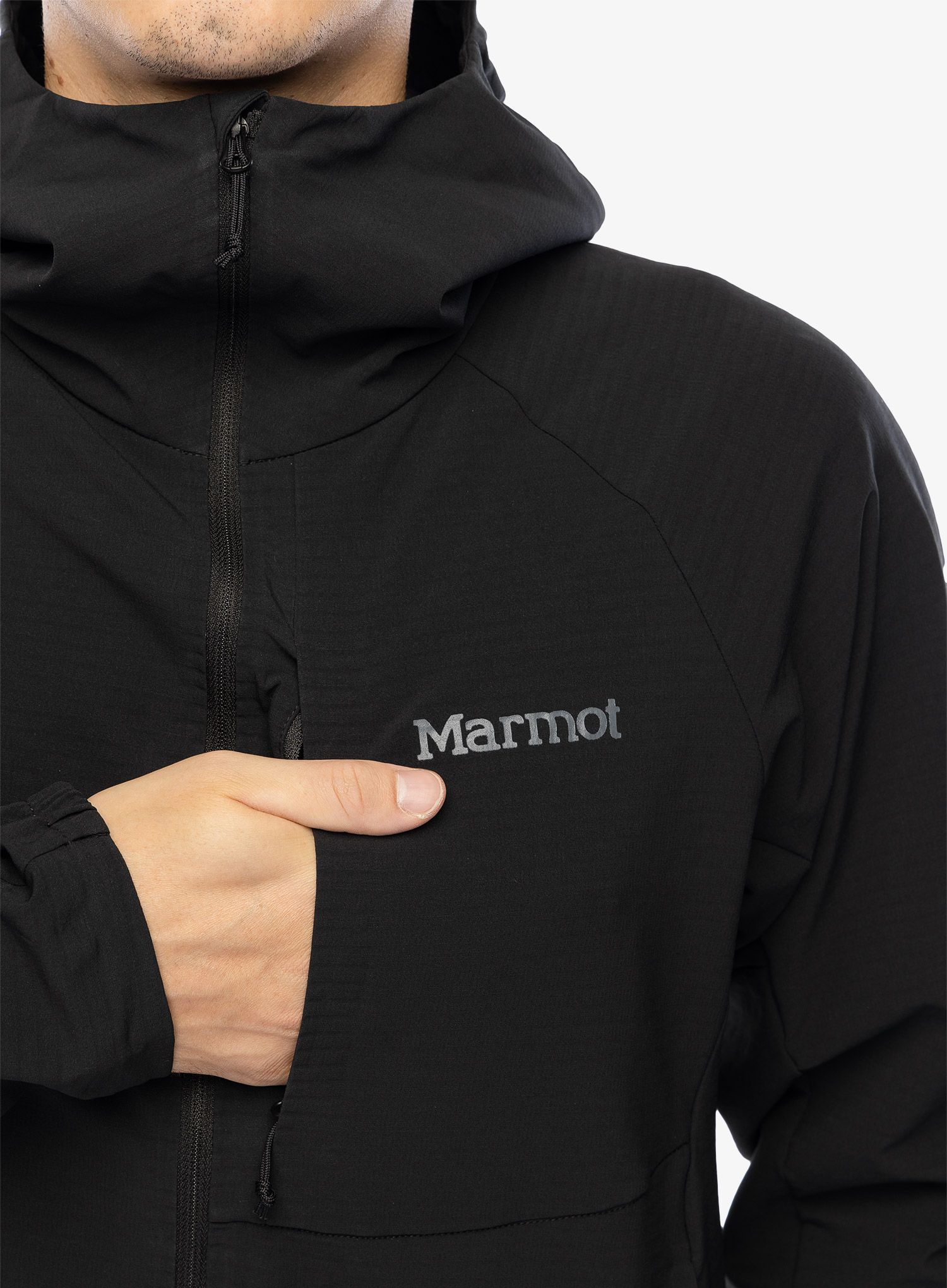 Větrovka Marmot Pinnacle DriClime Hoody - black