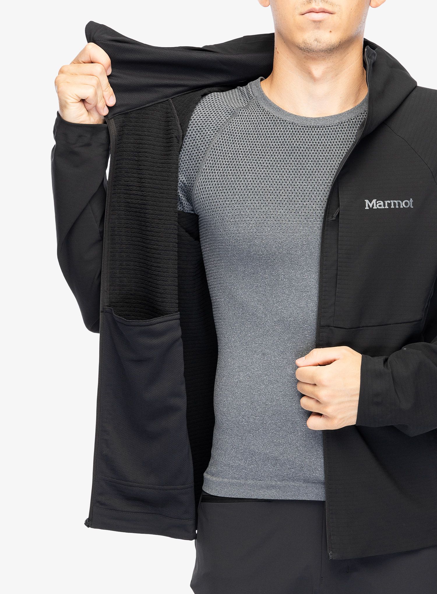 Větrovka Marmot Pinnacle DriClime Hoody - black