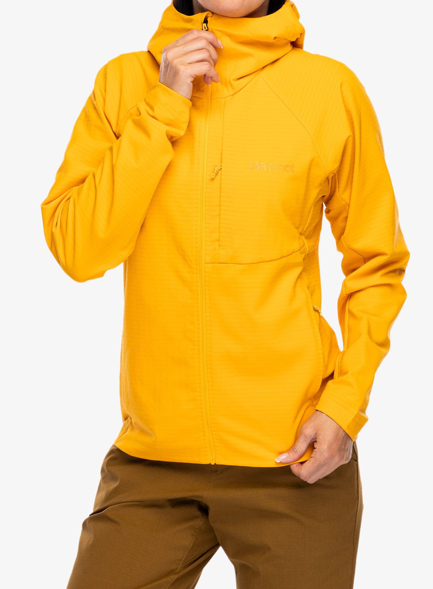 Větrovka dámská Marmot Pinnacle DriClime Hoody - golden sun