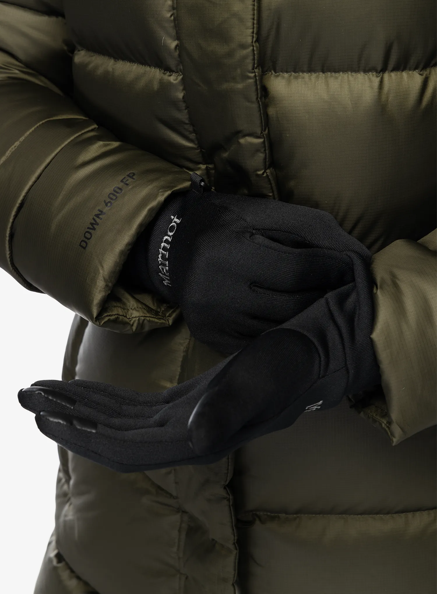 Dámské rukavice Marmot Power Stretch Connect Glove - black/black