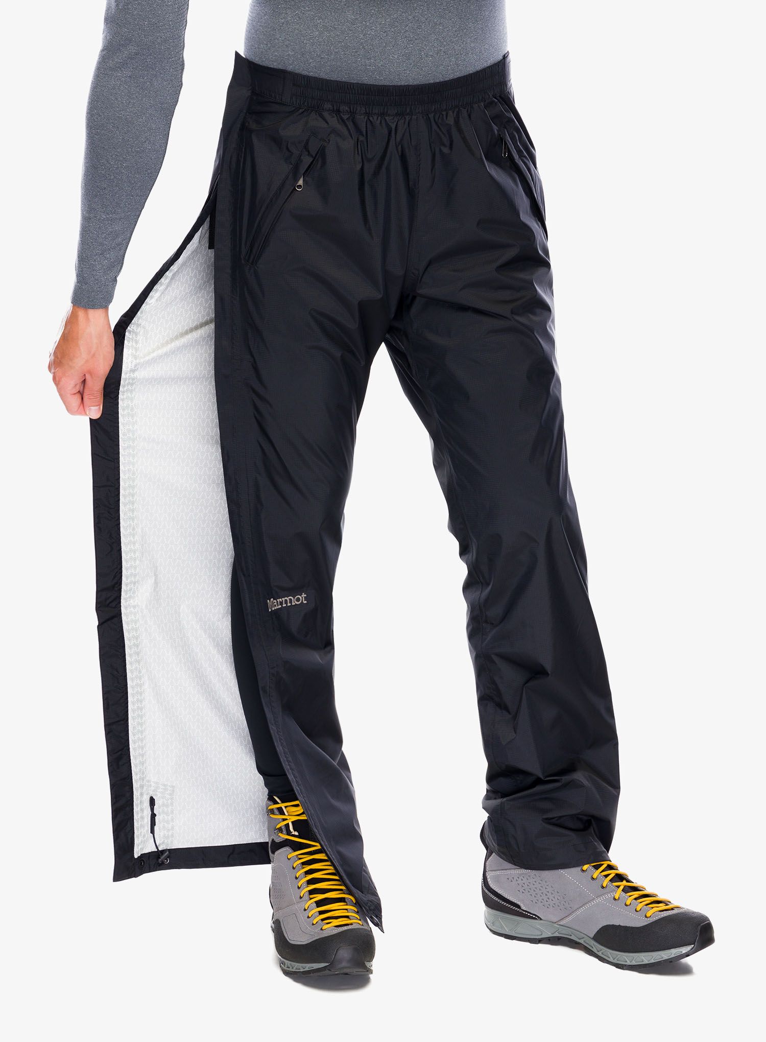 Nepromokavé kalhoty Marmot PreCip Eco Full Zip Pant - black/black
