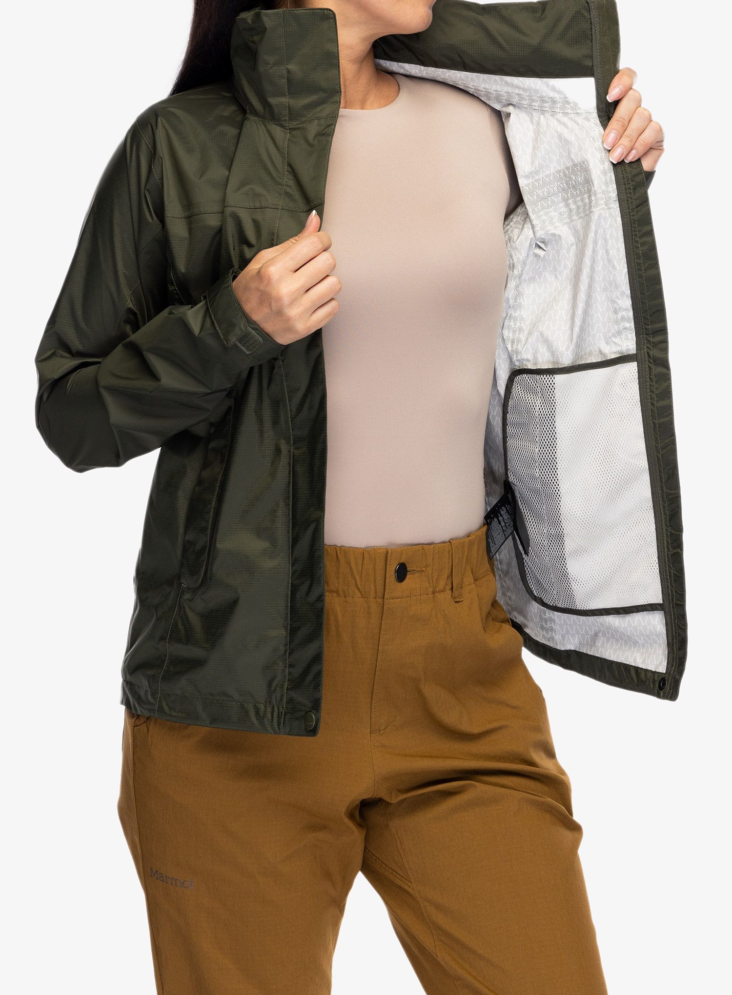 Dámská bunda do deště Marmot PreCip Eco Jacket - nori/nori