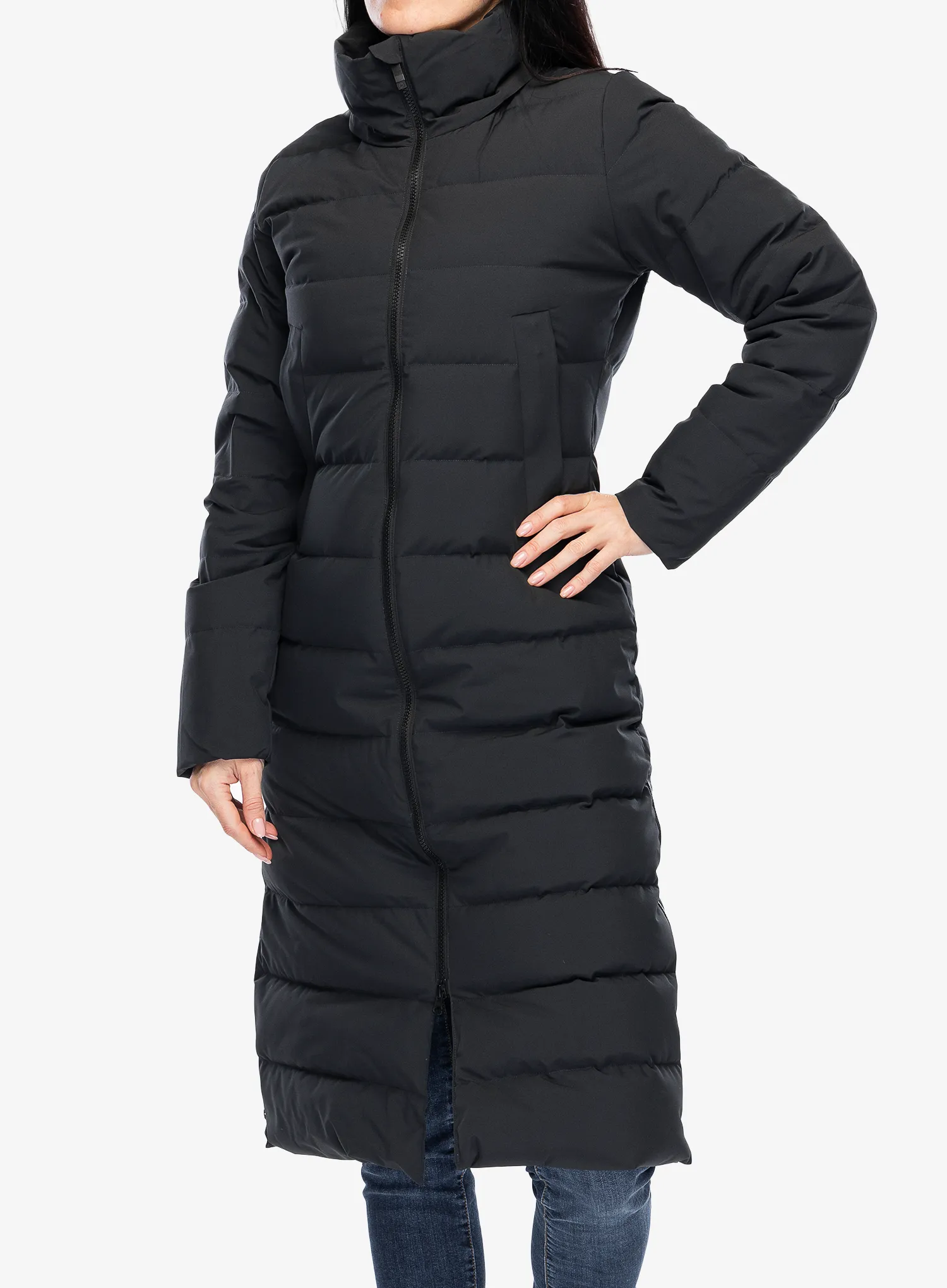 Dámský péřový kabát Marmot Prospect Coat - black/black