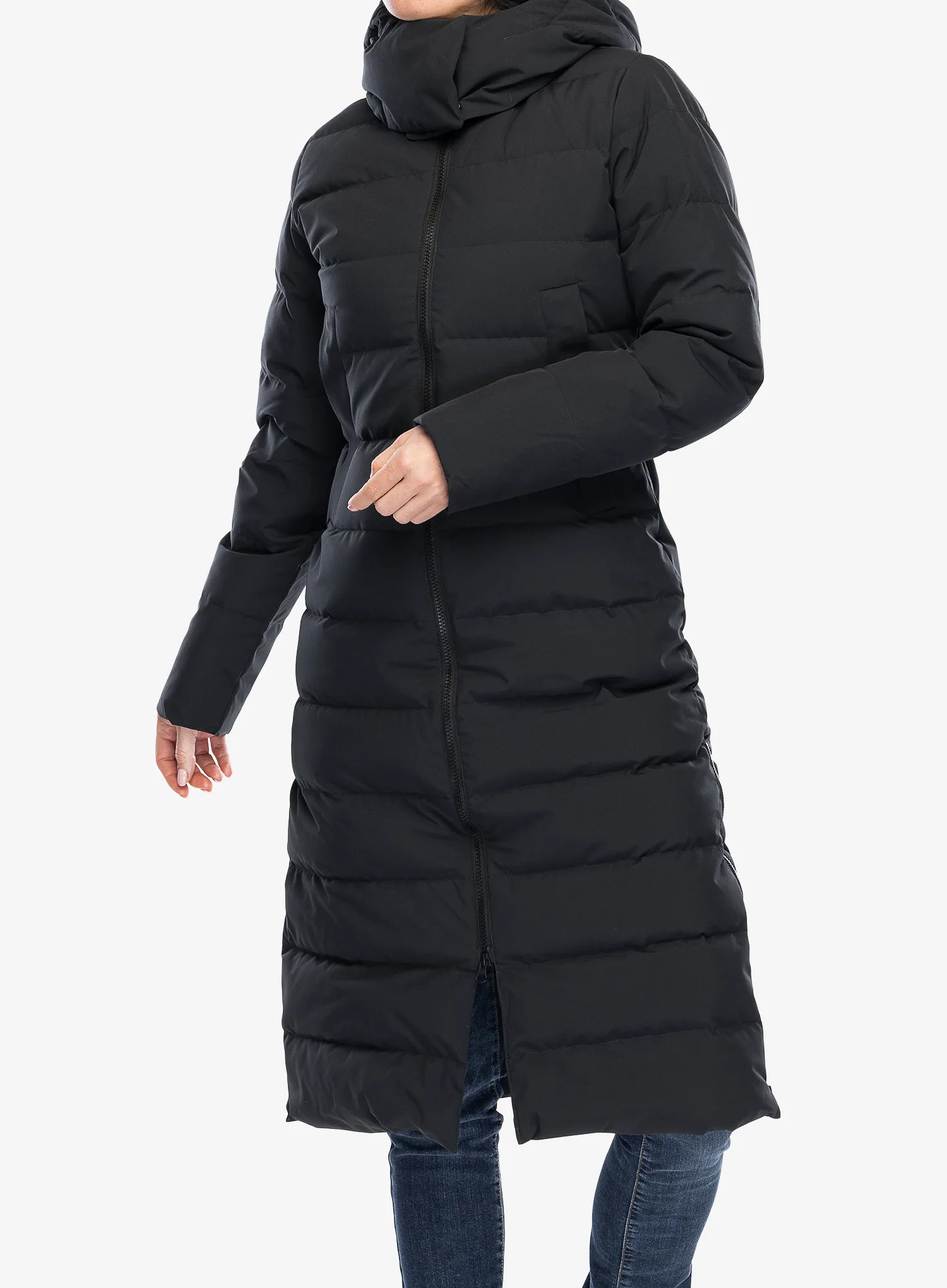 Dámský péřový kabát Marmot Prospect Coat - black/black