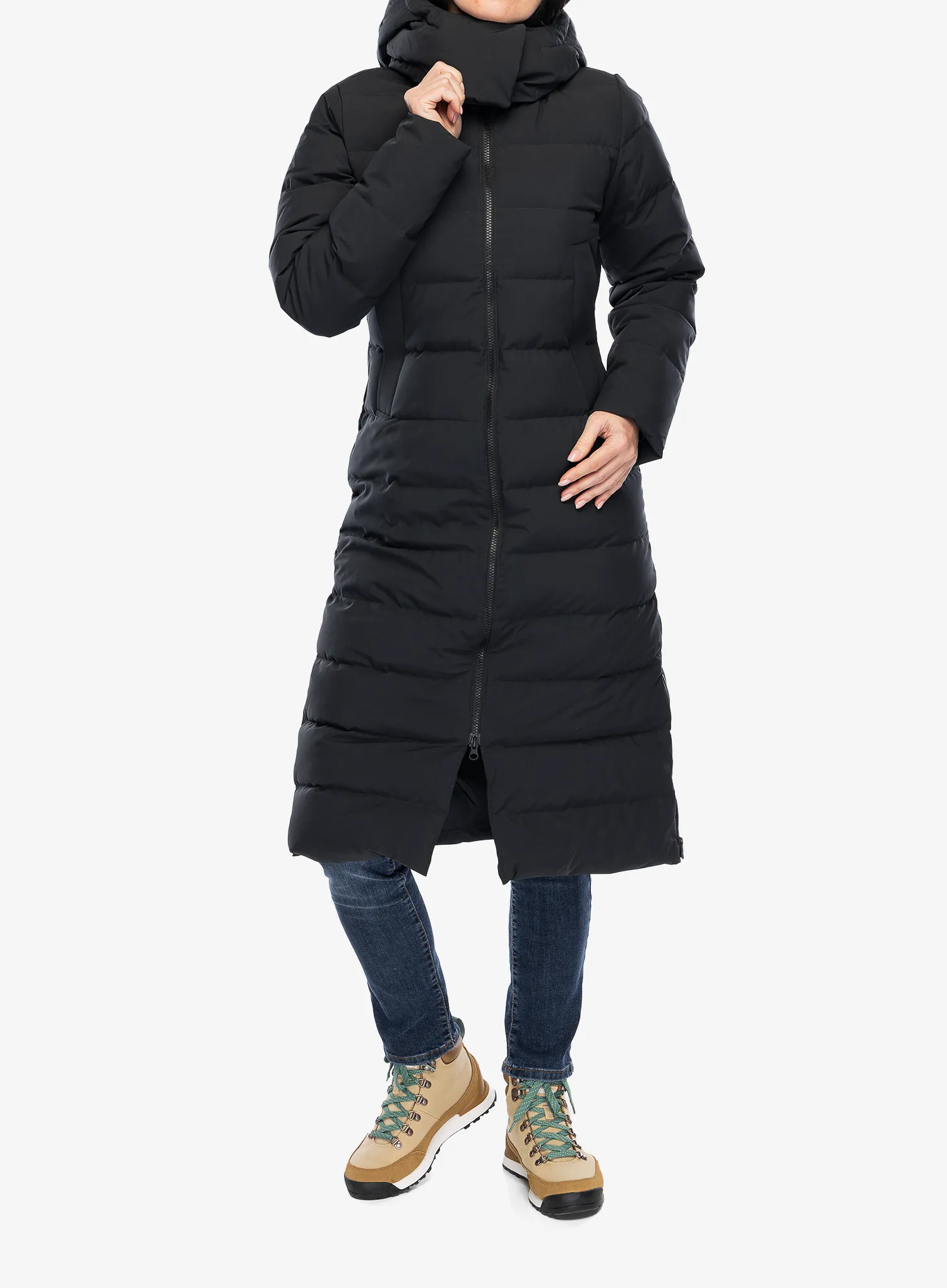 Dámský péřový kabát Marmot Prospect Coat - black/black