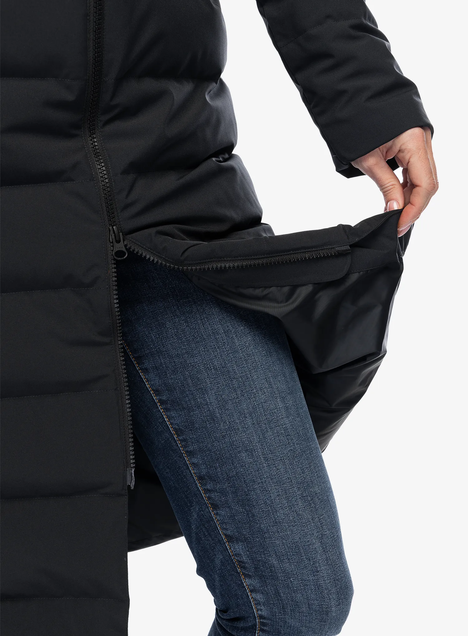 Dámský péřový kabát Marmot Prospect Coat - black/black