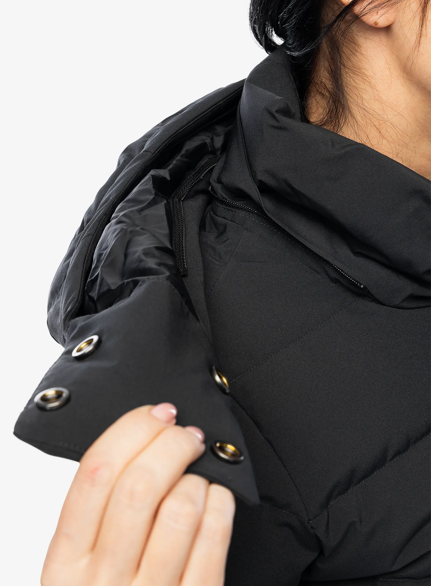 Dámský péřový kabát Marmot Prospect Coat - black/black