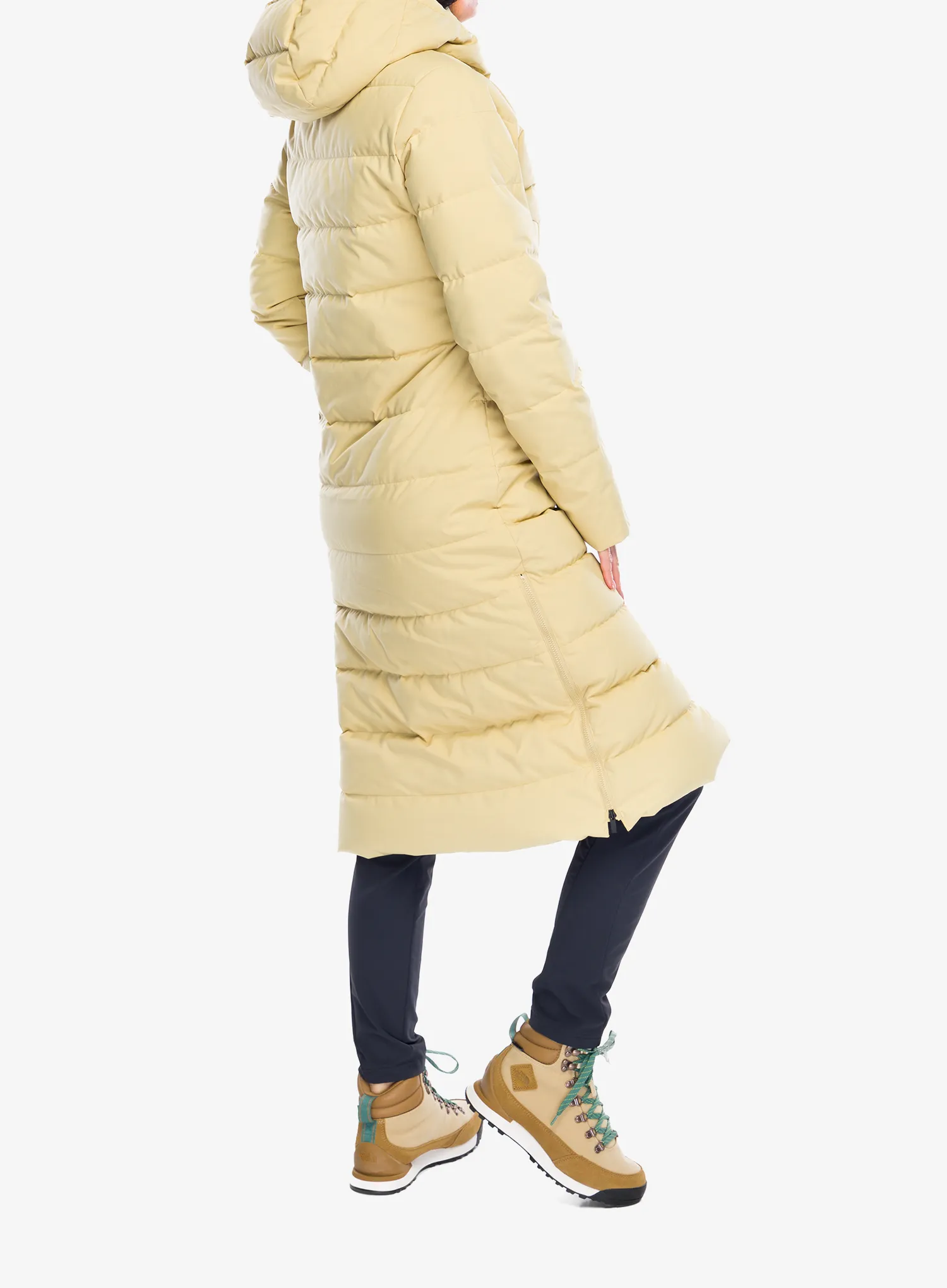 Dámský péřový kabát Marmot Prospect Coat - light oak