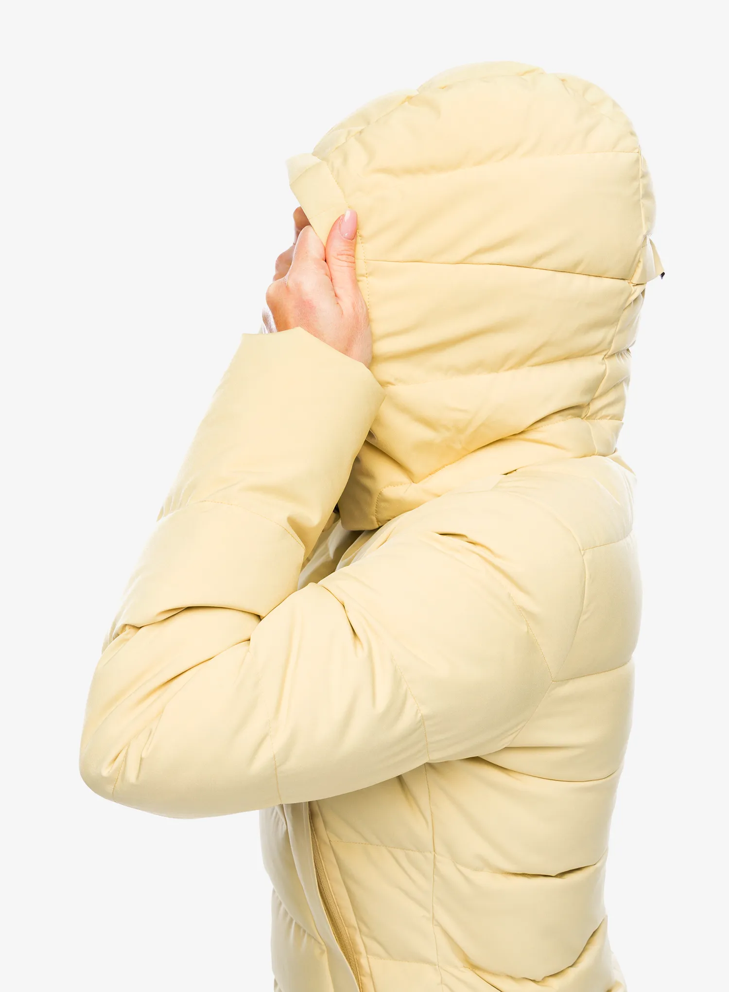 Dámský péřový kabát Marmot Prospect Coat - light oak