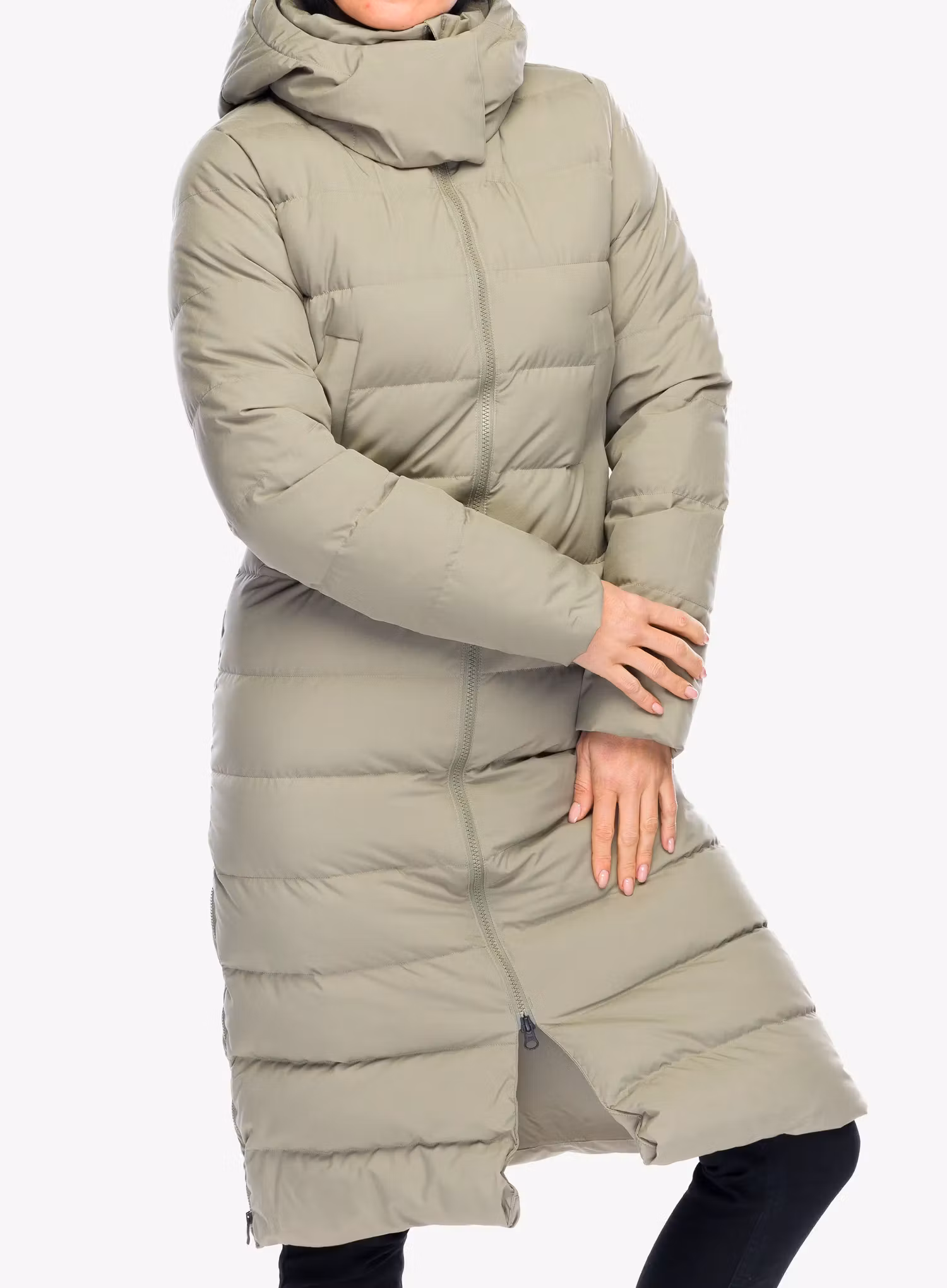 Dámský péřový kabát Marmot Prospect Coat - vetiver
