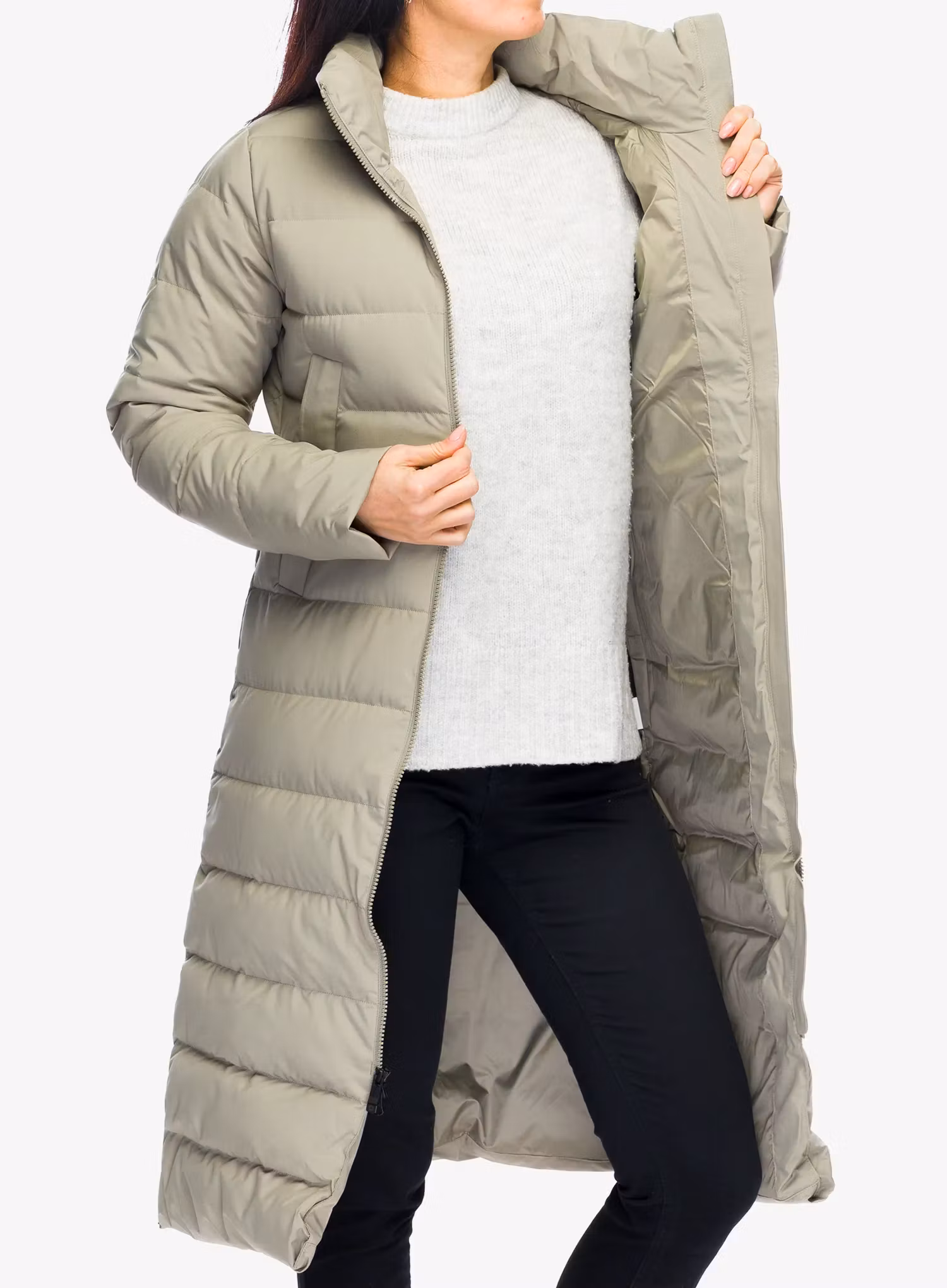 Dámský péřový kabát Marmot Prospect Coat - vetiver