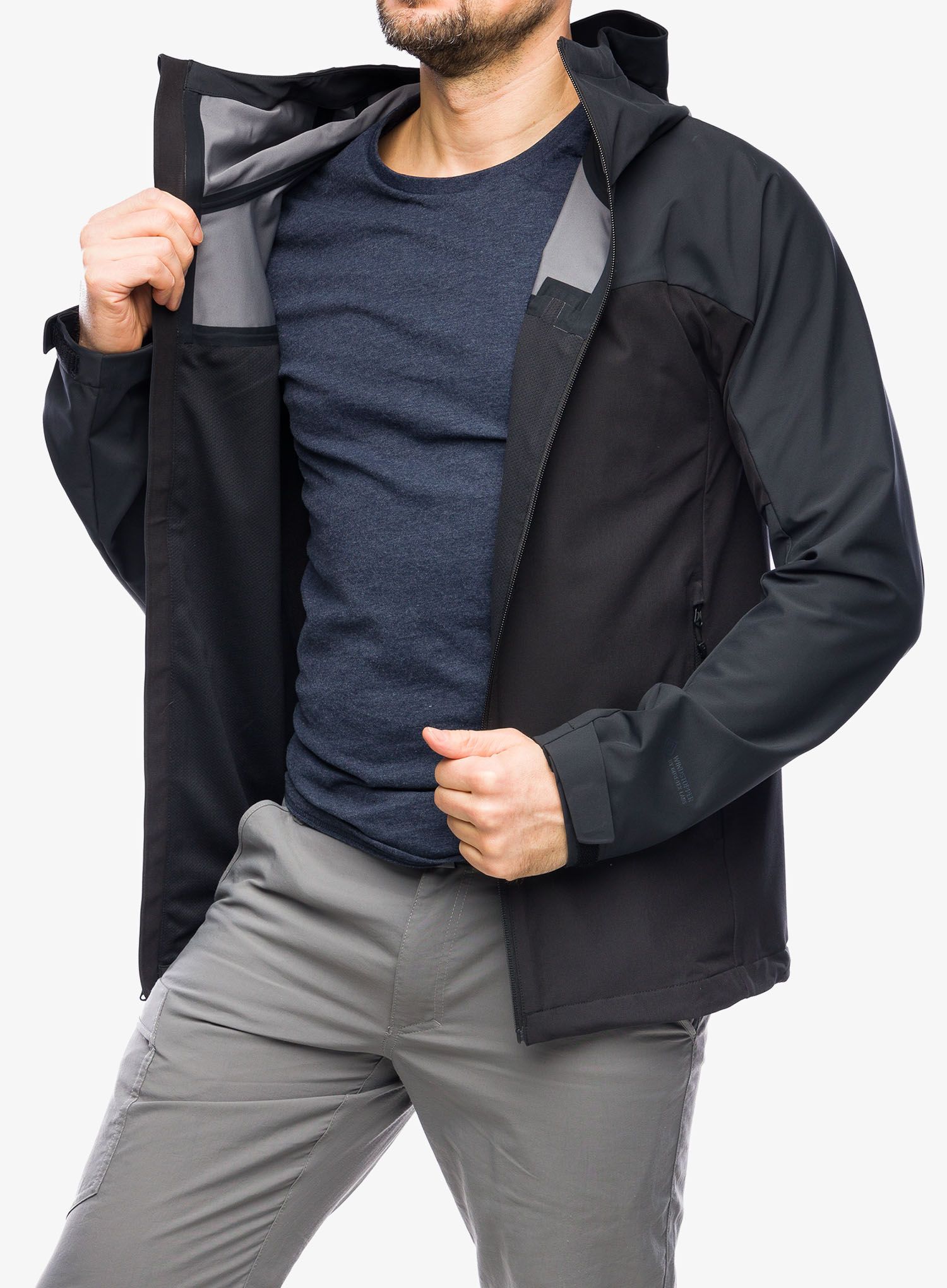 Softshellová bunda Marmot ROM GORE-TEX Infinium Hoody - black