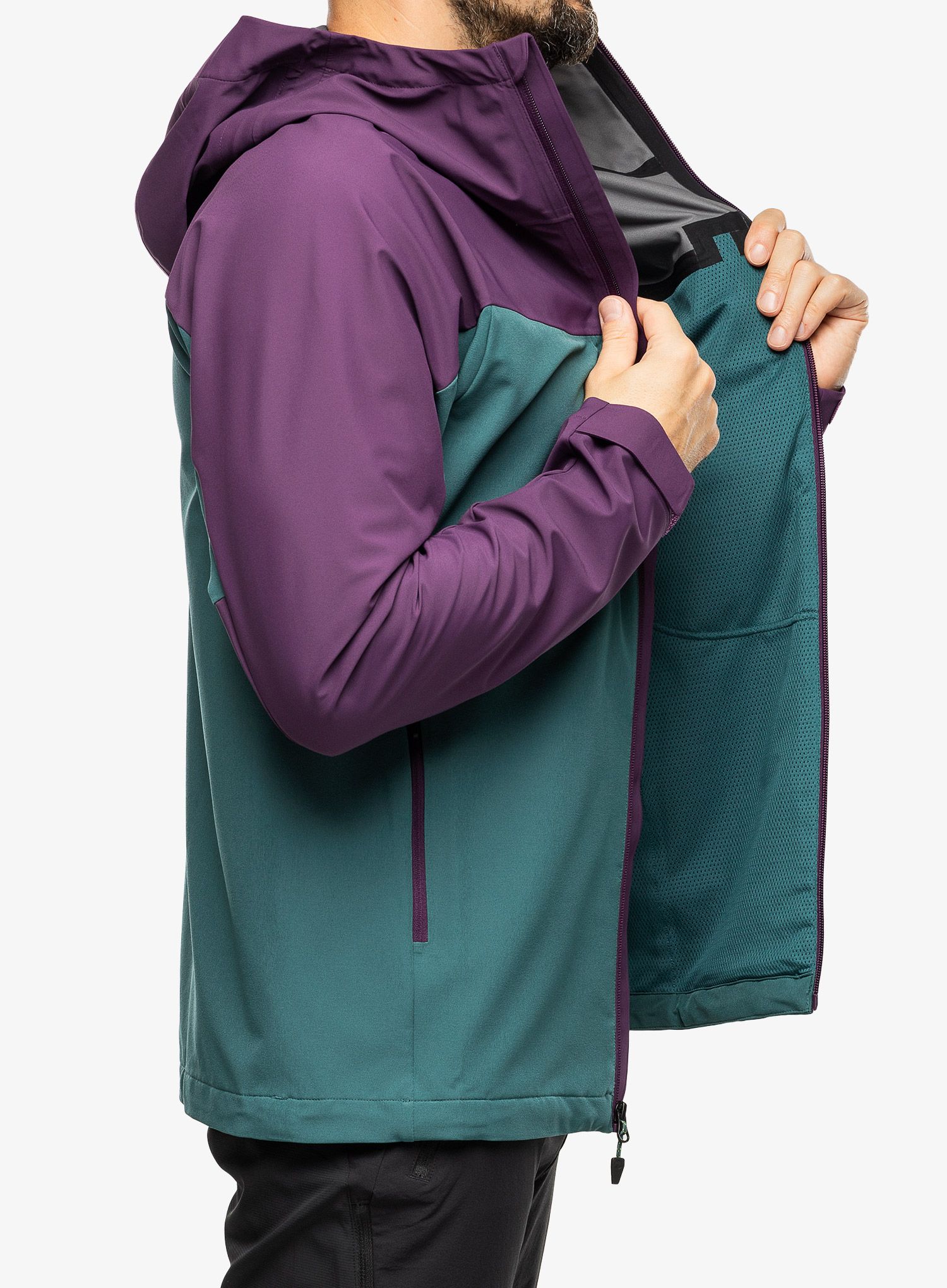 Softshellová bunda Marmot ROM GORE-TEX Infinium Hoody - purple fig/dark jungle
