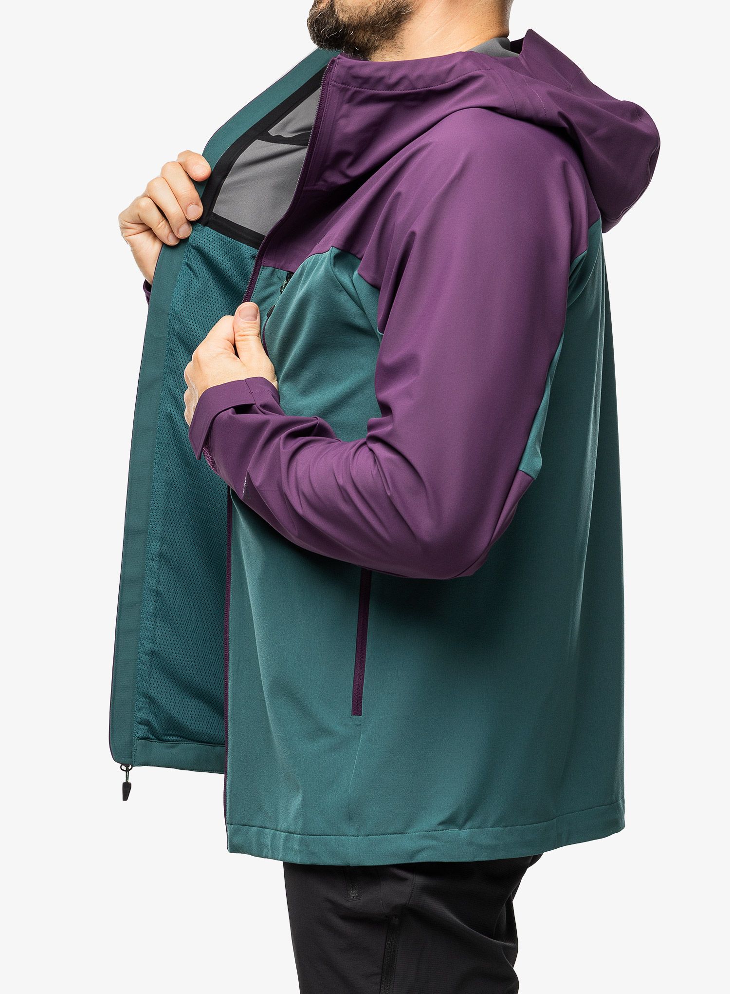 Softshellová bunda Marmot ROM GORE-TEX Infinium Hoody - purple fig/dark jungle