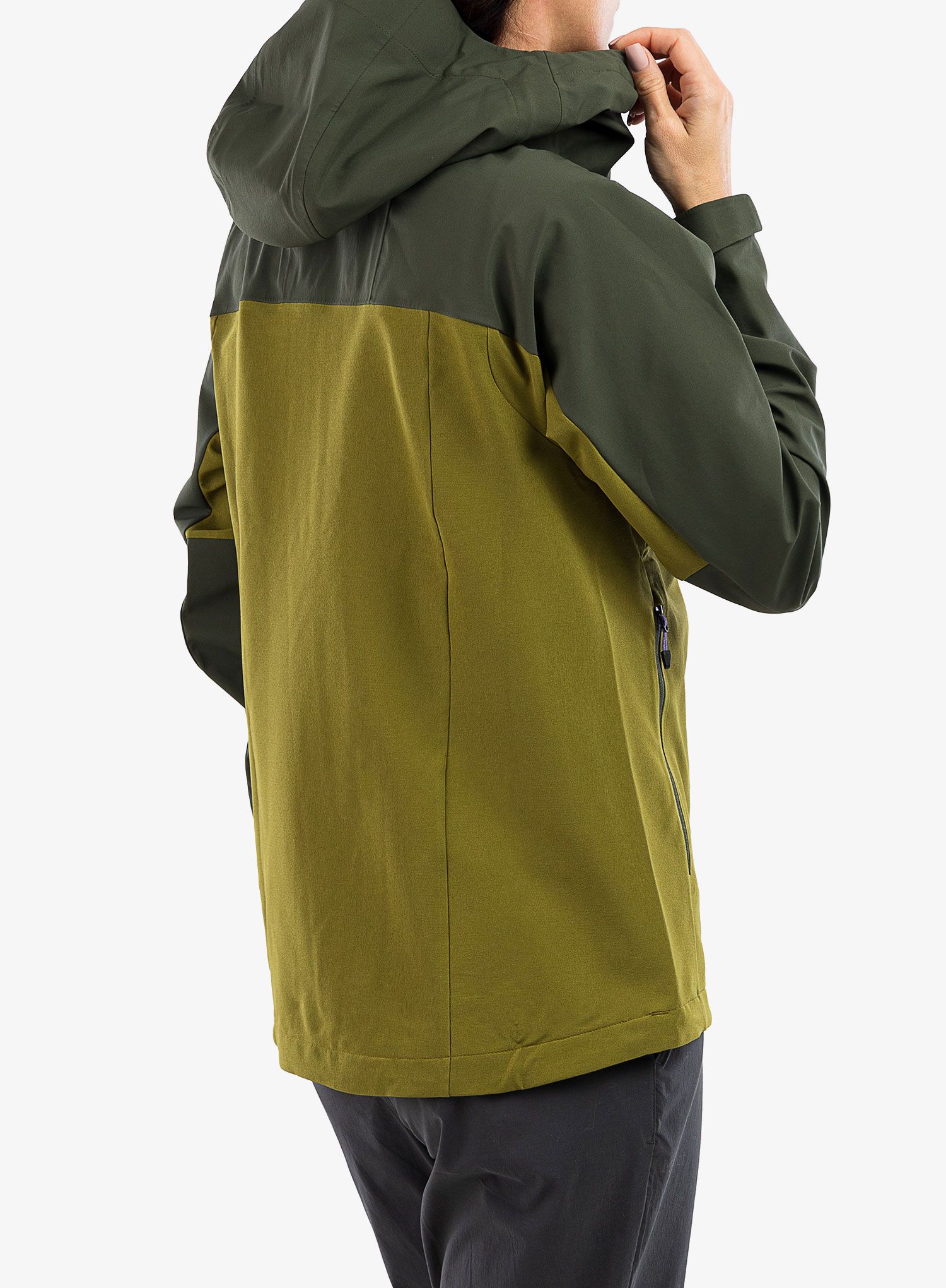 Dámská softshellová bunda Marmot ROM GORE-TEX Infinum Hoody - nori/gr.