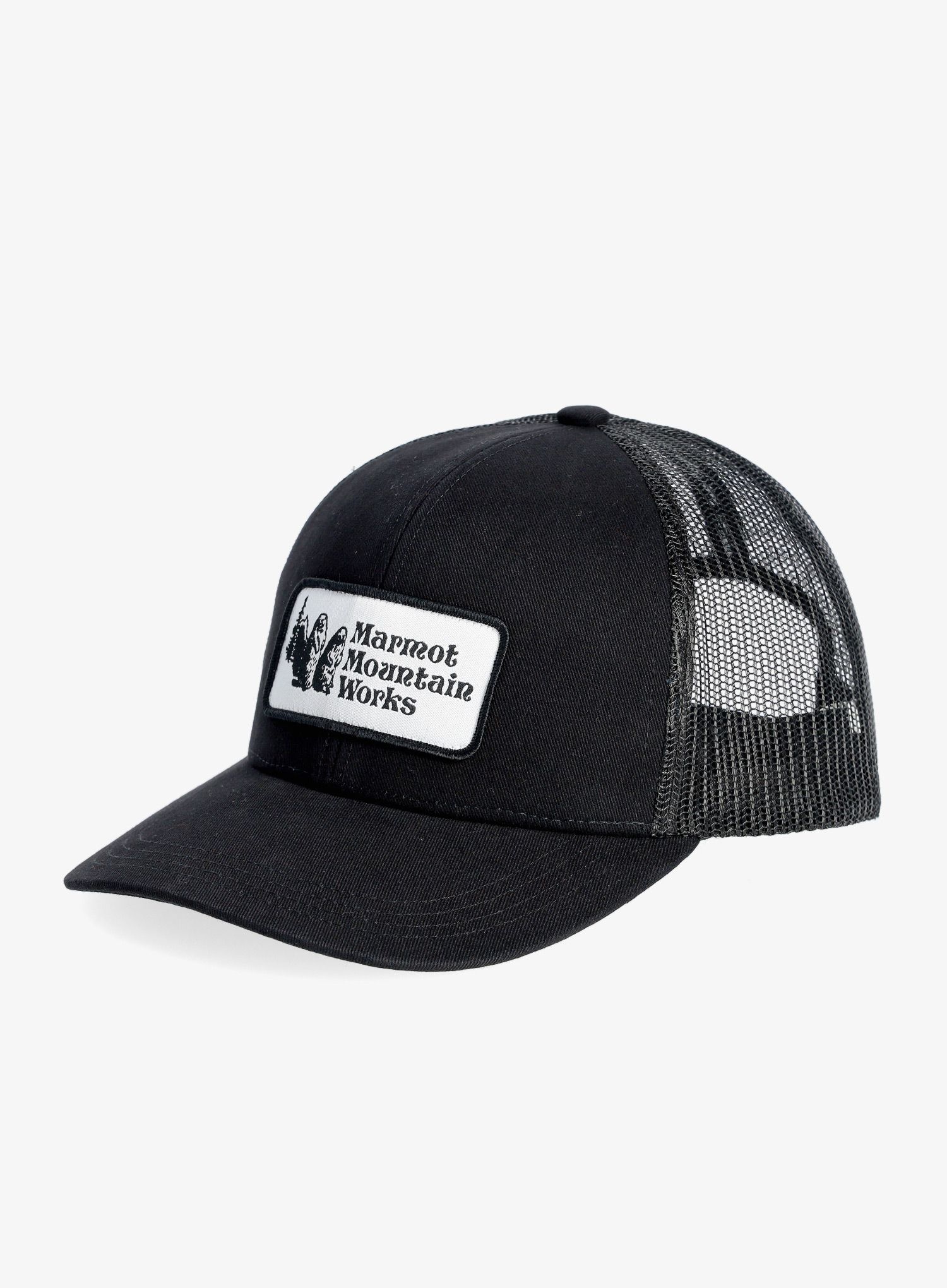 Kšiltovka Marmot Retro Trucker Hat - black/black
