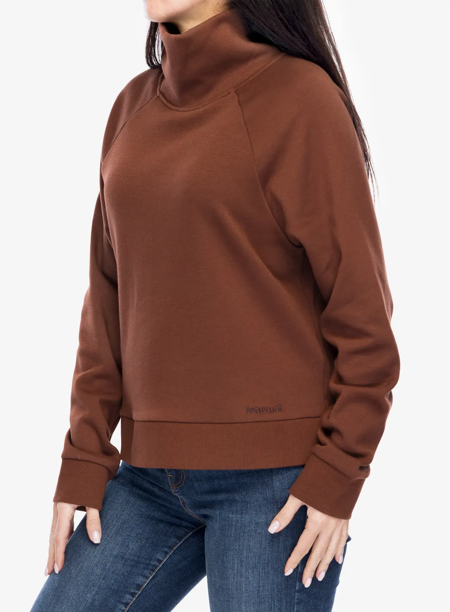 Dámská mikina Marmot Rowan Funnel Neck - chocolate
