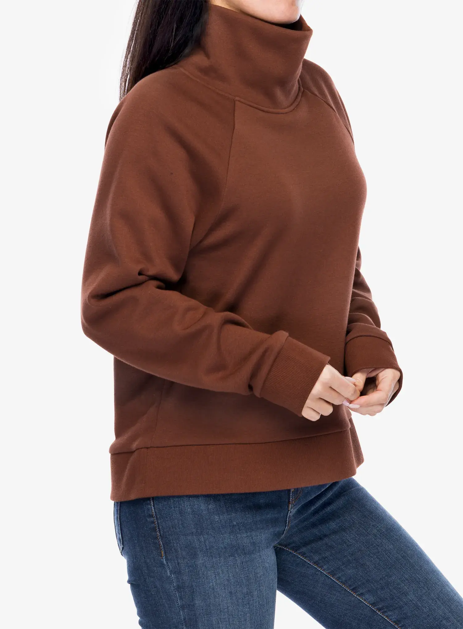 Dámská mikina Marmot Rowan Funnel Neck - chocolate