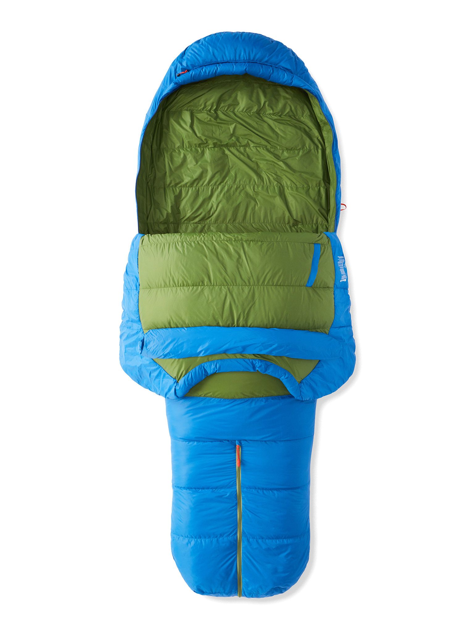 Péřový spacák Marmot Sawtooth Long X-Wide (198 cm) - dark azure/foliage