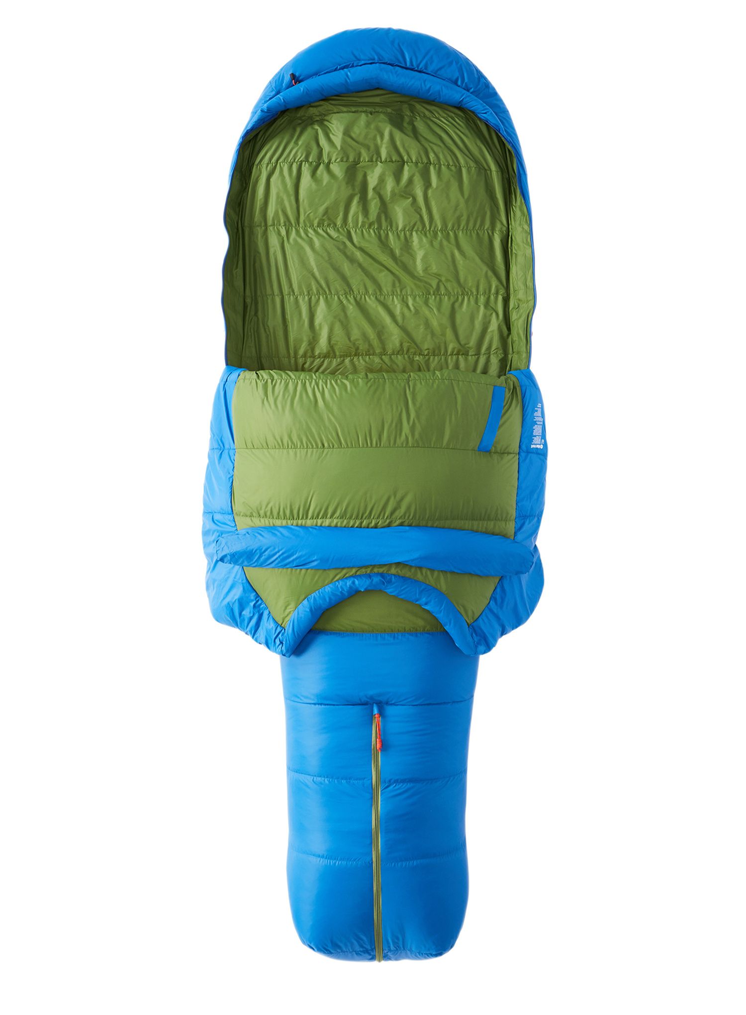 Perovy spacák Marmot Sawtooth Long (198 cm) - dark azure/foliage