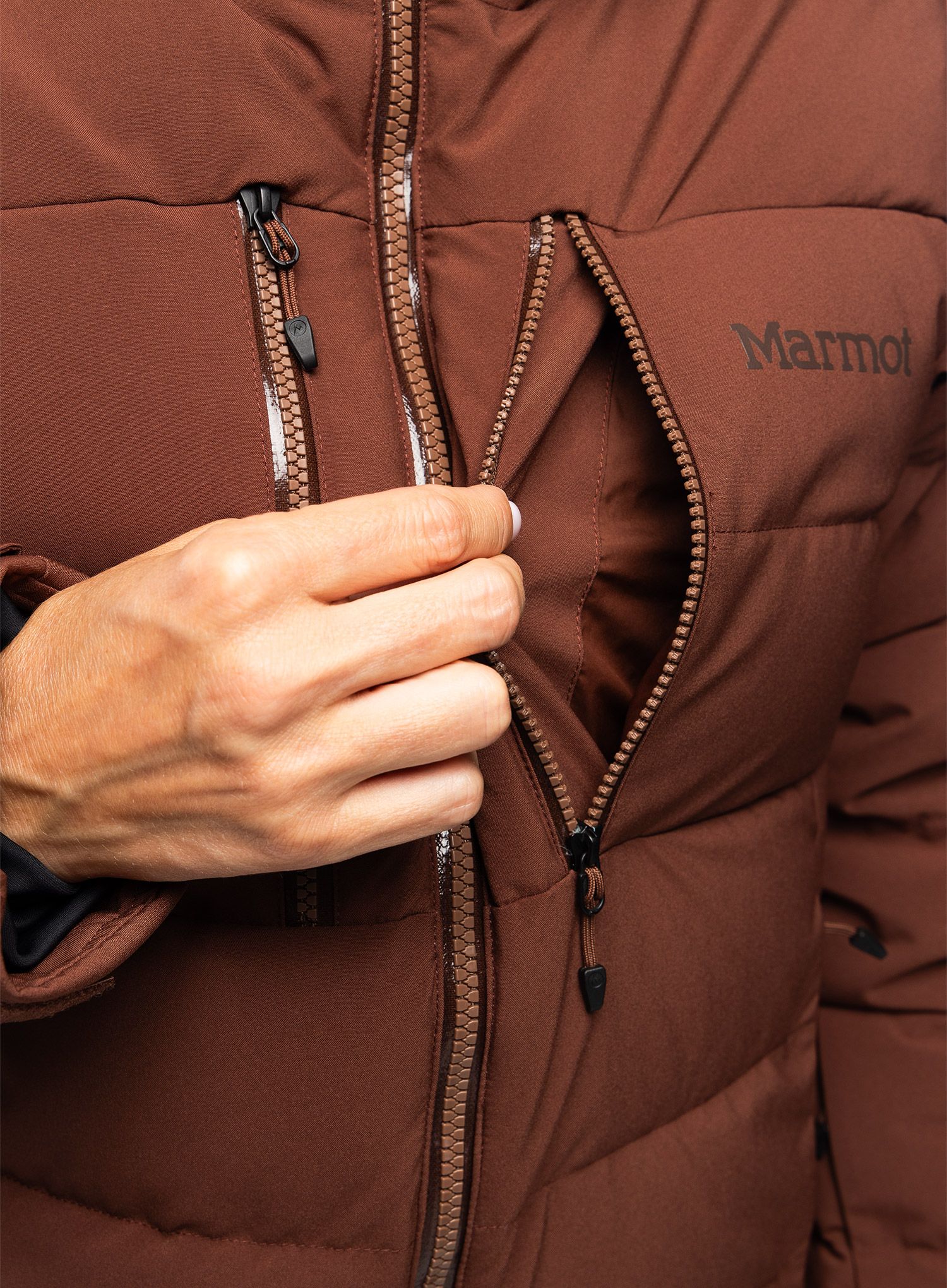 Dámská lyžařská bunda Marmot Slingshot Jacket - chocolate