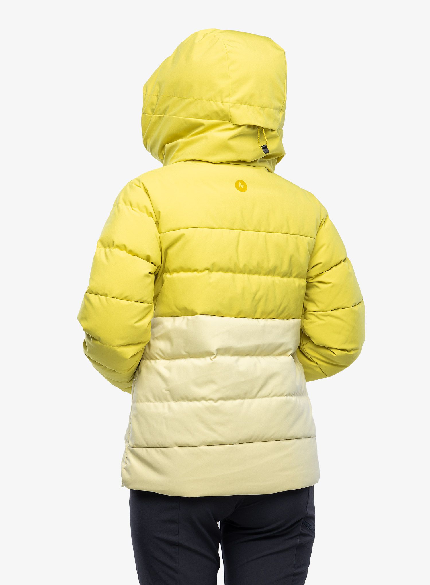 Dámská péřová bunda Marmot Slingshot Jacket - limelight/wheat