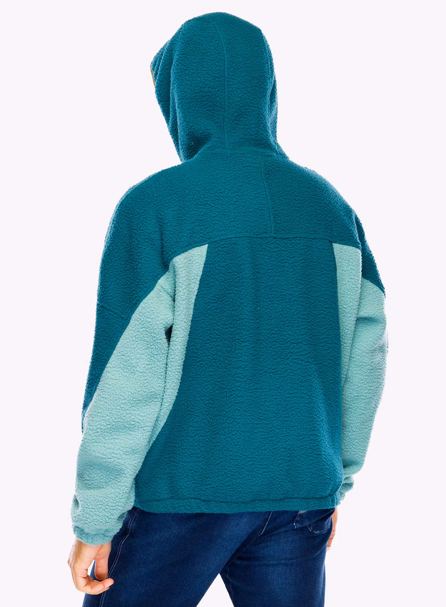 Fleece Marmot Super Aros Fleece Hoodie - dark jungle/blue agave/hazel