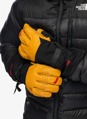 Lyžařské rukavice Marmot Ultimate Ski GTX Glove - black/tan